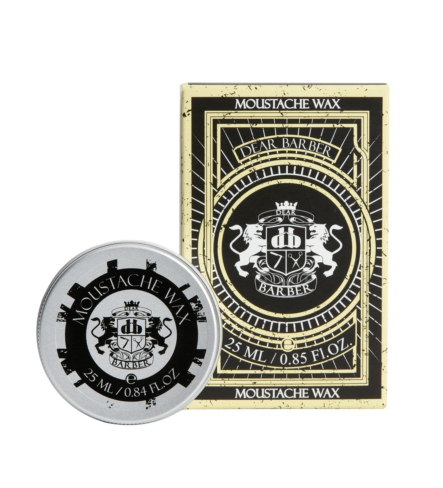 Dear Barber Moustache Wax 25ml - Strong Hold, Flexible Styling, Skin Protectant - Buy Online on GoSupps.com