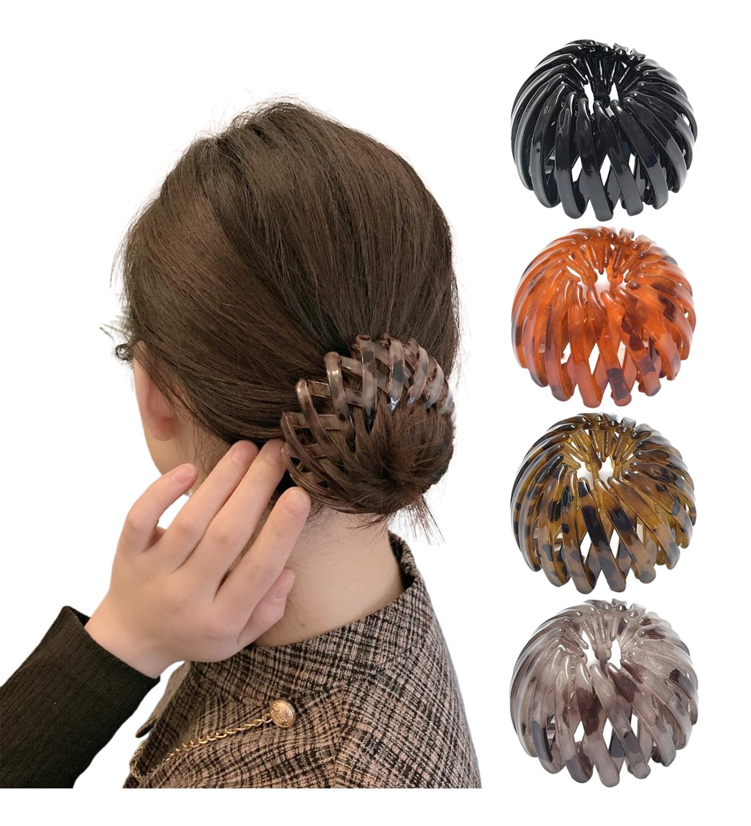 Vegcoo Vintage Bird Nest Hair Clips for Girls & Women - Large Hair Accessories in Orange - Buy Online on GoSupps.com