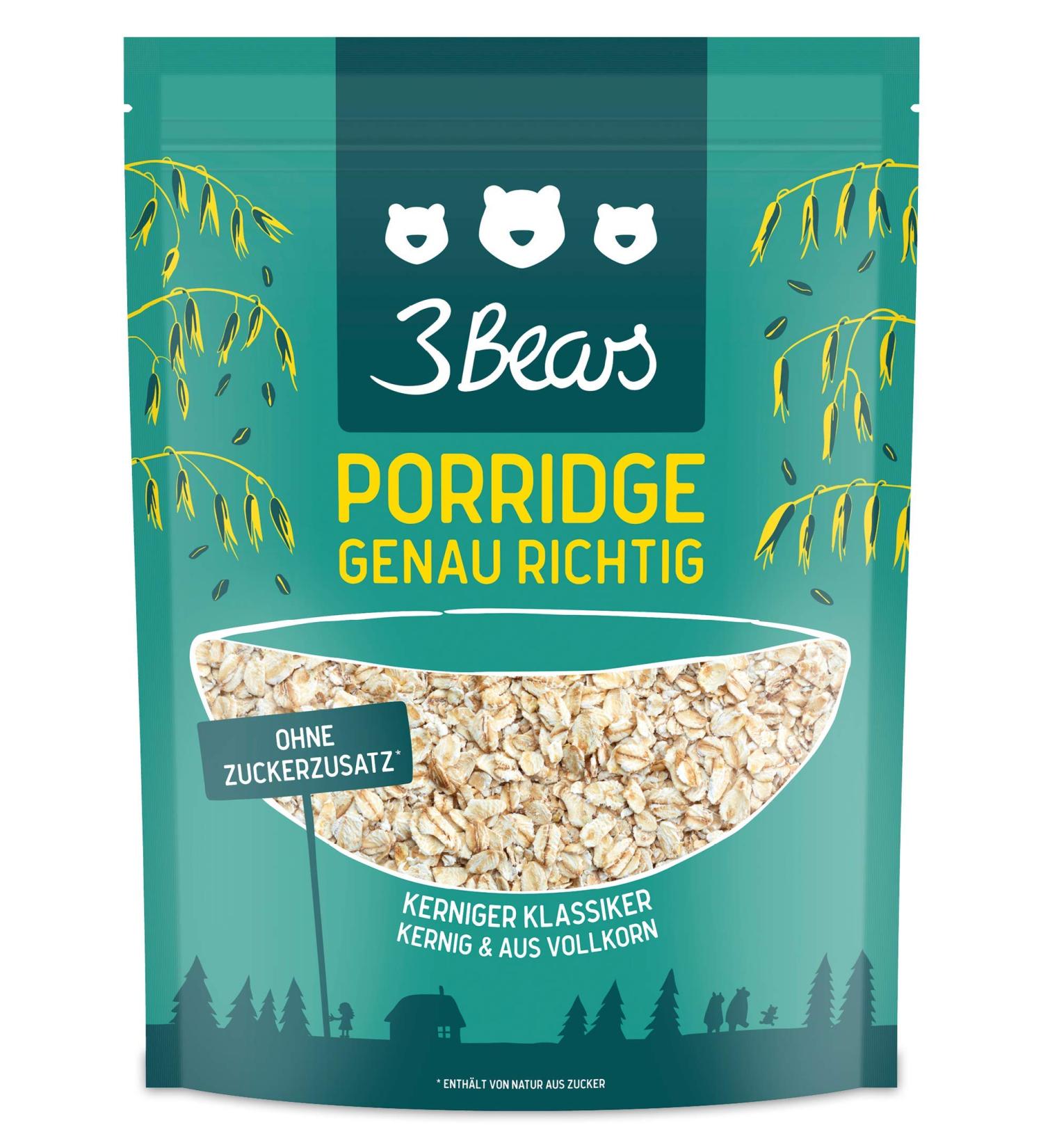 3bears Classic Porridge 400g - Healthy Quick Breakfast | International Shipping Available - Buy Online on GoSupps.com