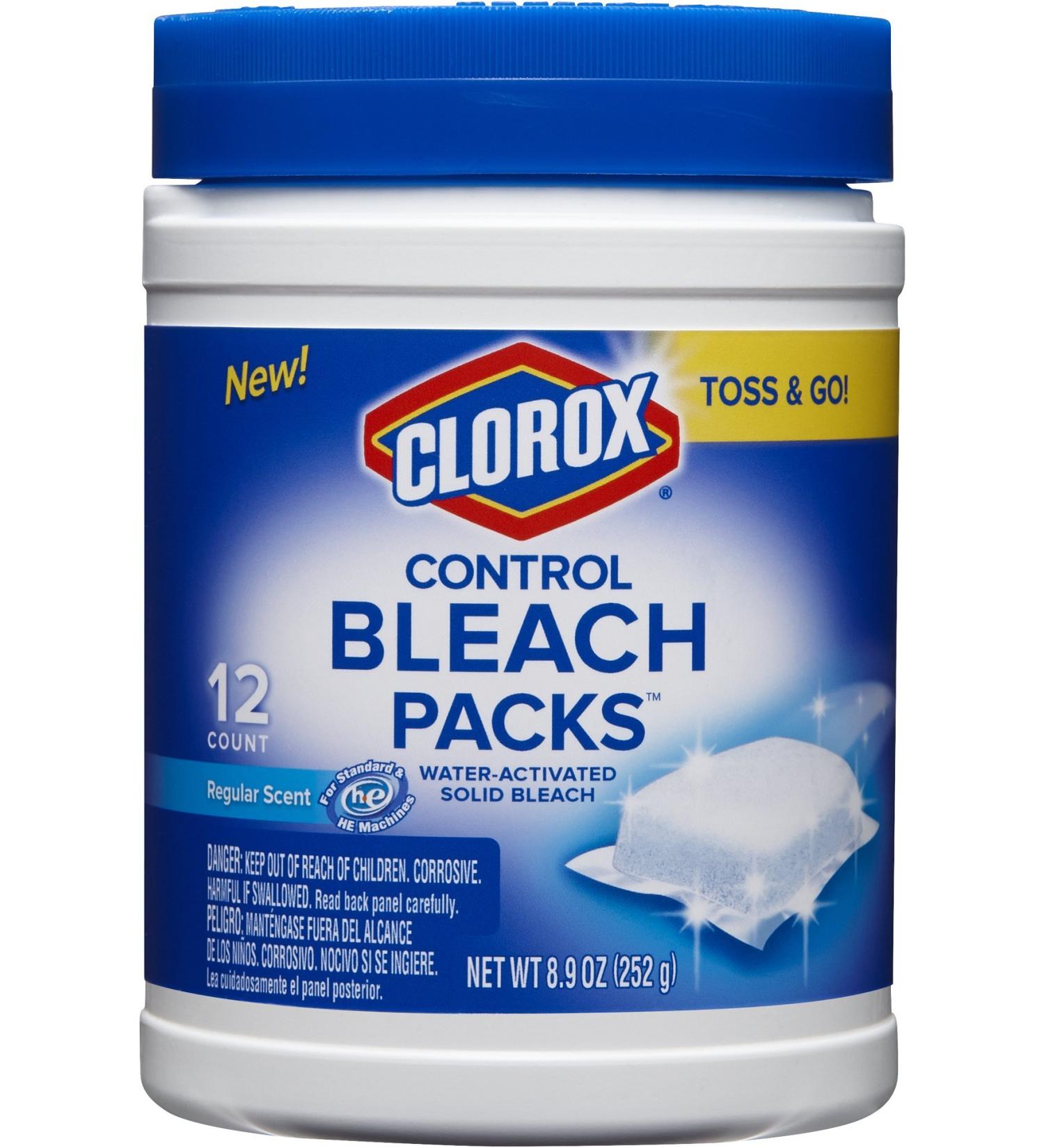 Clorox Control Regular Bleach Packs 12 Count - Pack of 6 | Powerful Cleaning Solution - Buy Online on GoSupps.com