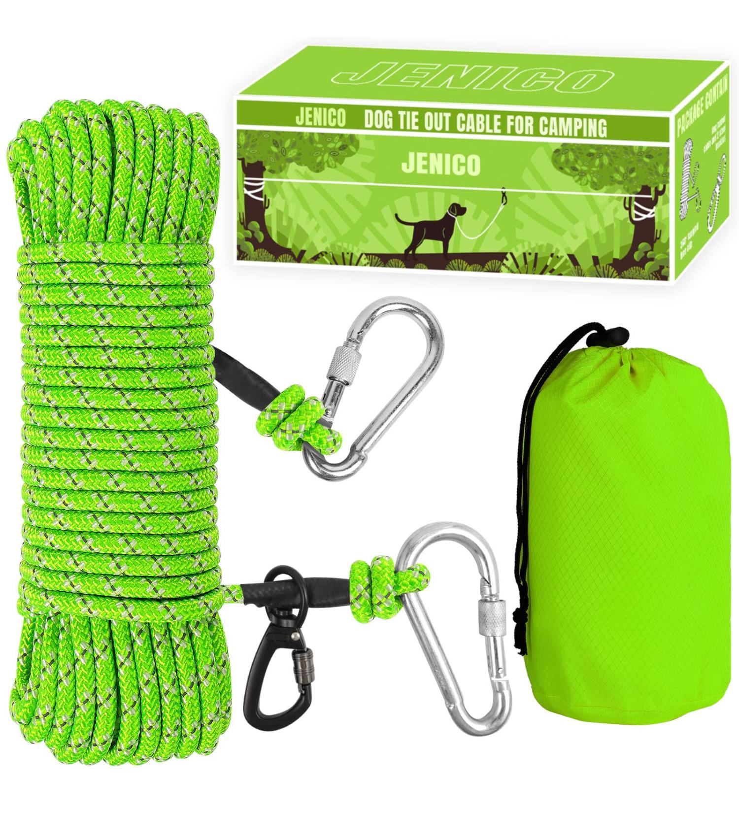 Portable Dog Leash for Camping | 22.9m Reflective Overhead Trolley System for Dogs up to 136kg | Ideal for Farms Parks & Outdoor Events - Buy Online on GoSupps.com