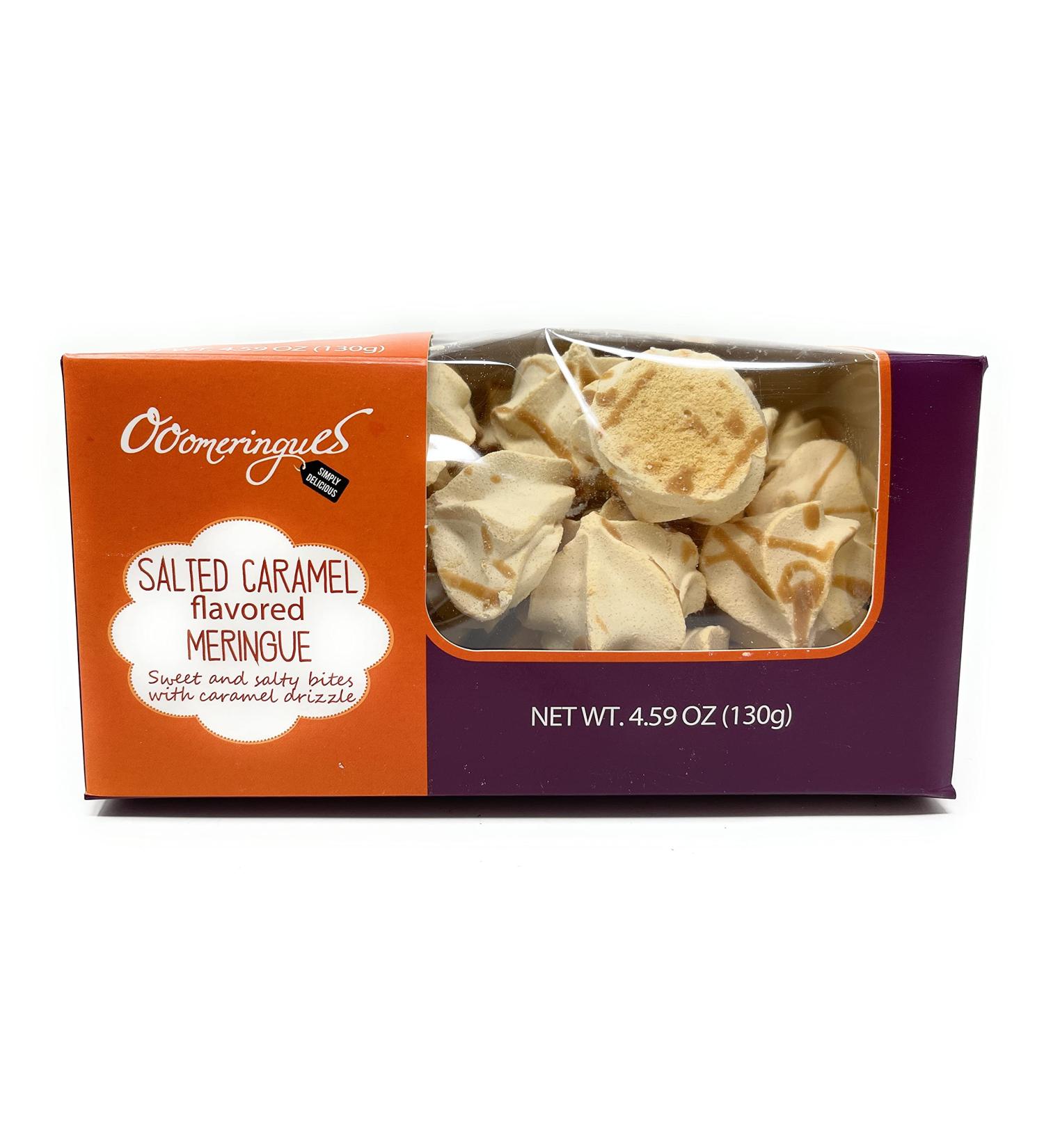 OooMeringues Salted Caramel Flavored Meringue 4.6 oz - Delicious Treat in a Box - Buy Online on GoSupps.com