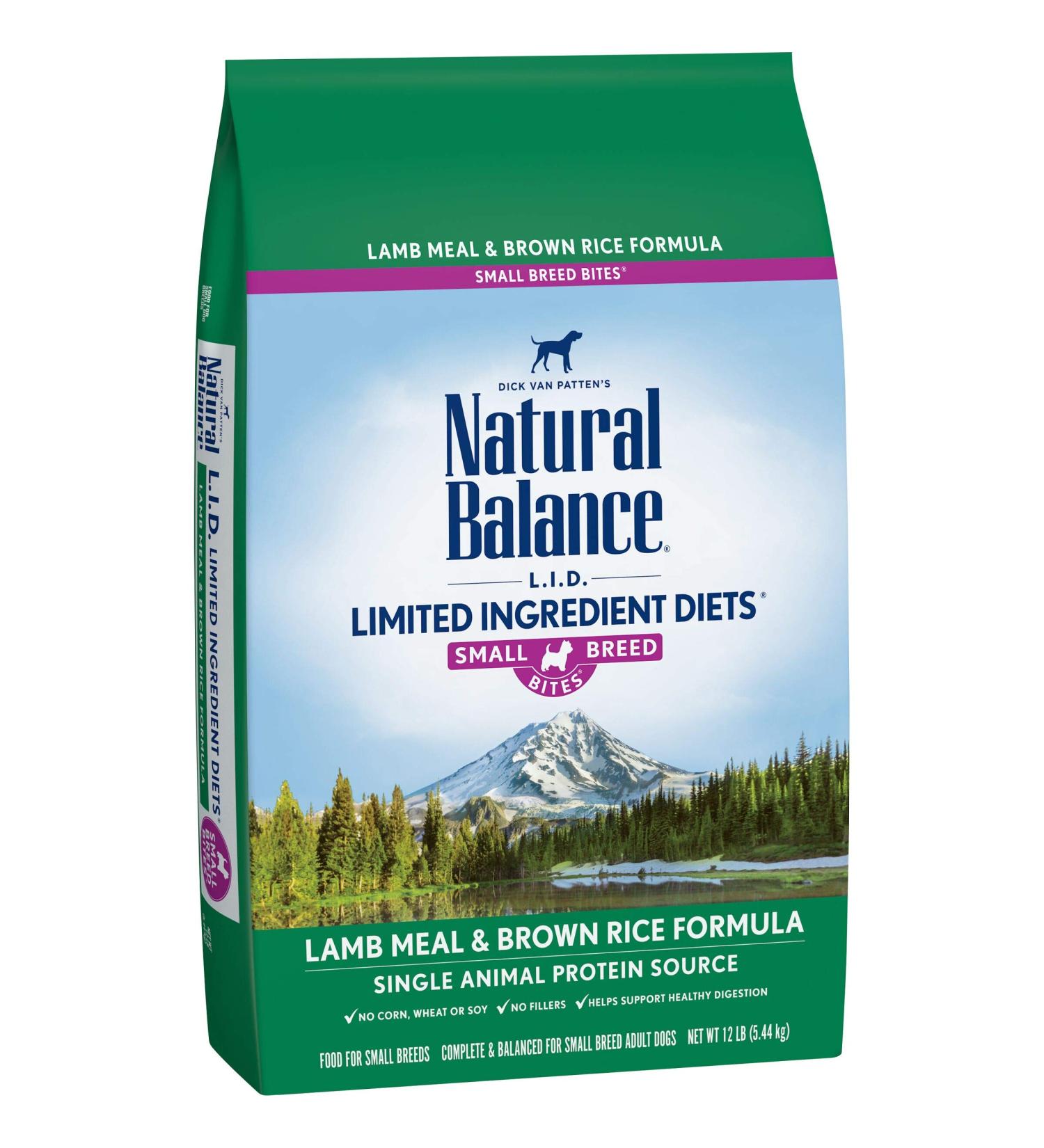 Natural Balance Small Breed Bites L.I.D. Limited Ingredient Diets Dry Dog Food Lamb Meal & Brown Rice Formula 12-Pound Small Breed Bites L.I.D. Lamb Meal & Brown Rice Small - Buy Online on GoSupps.com