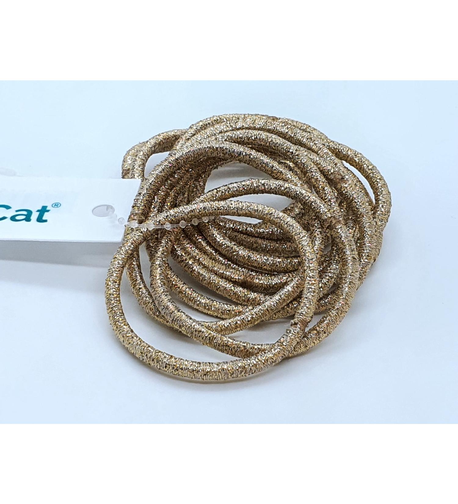 36 PCS 3mm Elastic Hair Ties Ponytail Holders Bulk - No Metal Hair Bands for Women Men Girls Kids (Gold Blonde) - Buy Online on GoSupps.com