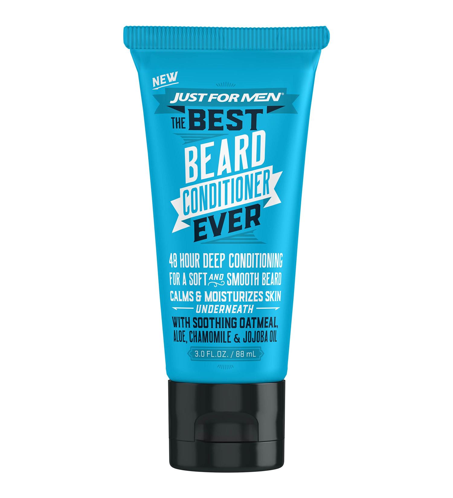 Just For Men Beard Conditioner - Oatmeal, Aloe, Chamomile & Jojoba Oil - 3 fl oz - Buy Online on GoSupps.com