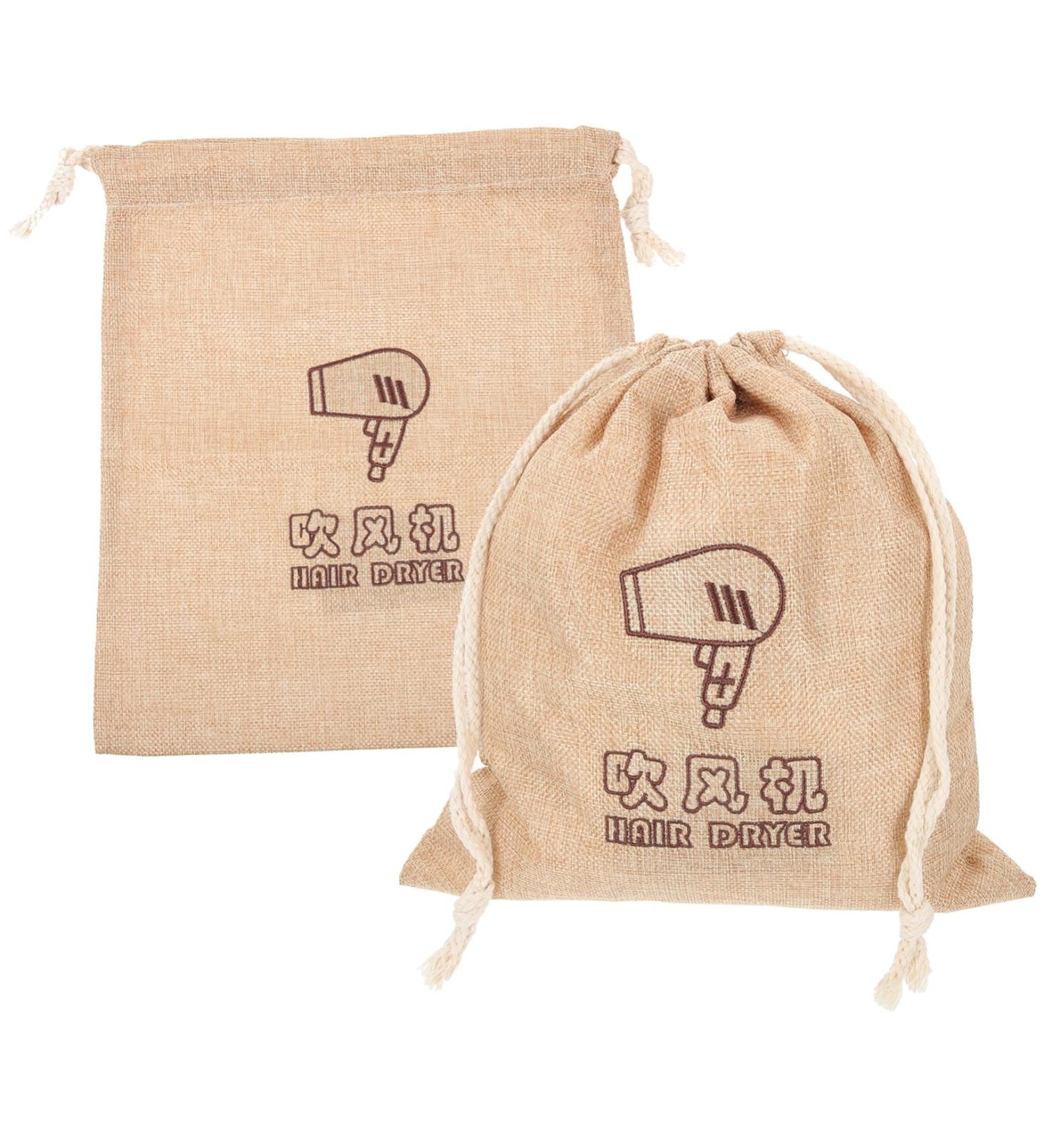 Beavorty 8 Pcs Hair Dryer Bags Drawstring Travel Pouch Hair Dryer Storage Organizer Wine Bag Cloth Shoe - Buy Online on GoSupps.com