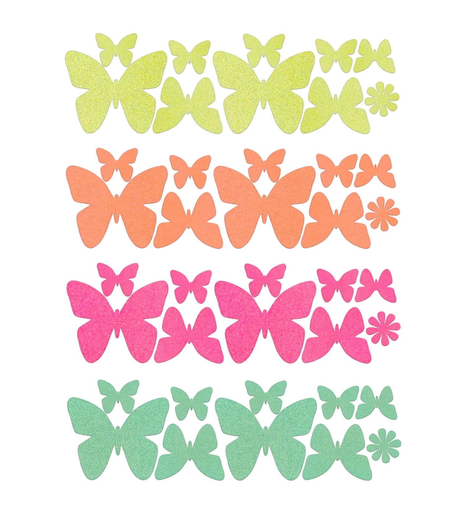 Sasswear Blacklight Body Stickers - Neon Butterfly Fashion Accessories for Raves Festivals & Glow Parties - 40 Pack - Buy Online on GoSupps.com