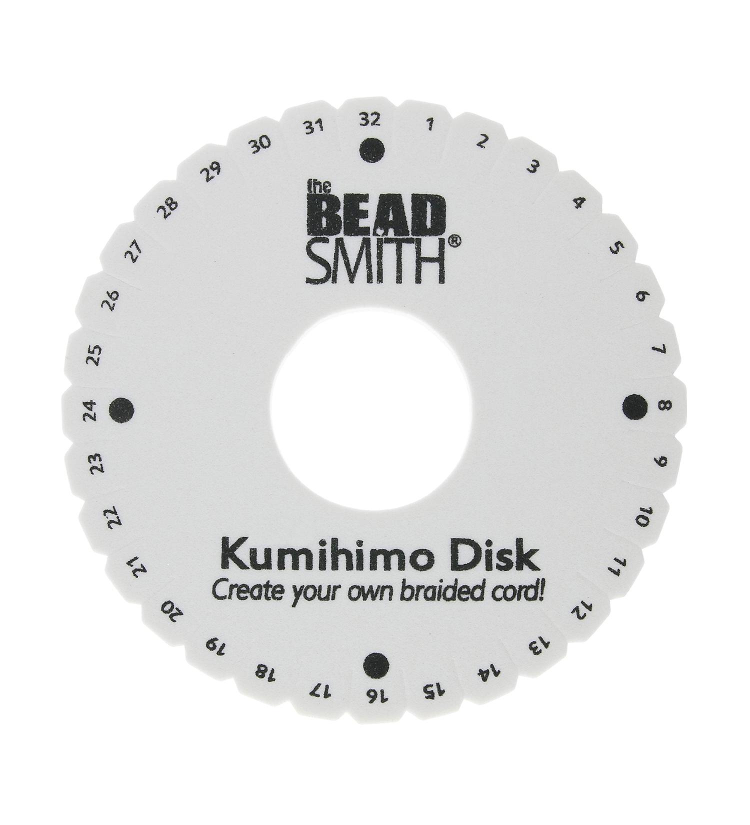 Round Kumihimo Disk - 6 Diameter, 3/8 Dense Foam - Jewelry Braiding Tool by Beadsmith - Buy Online on GoSupps.com