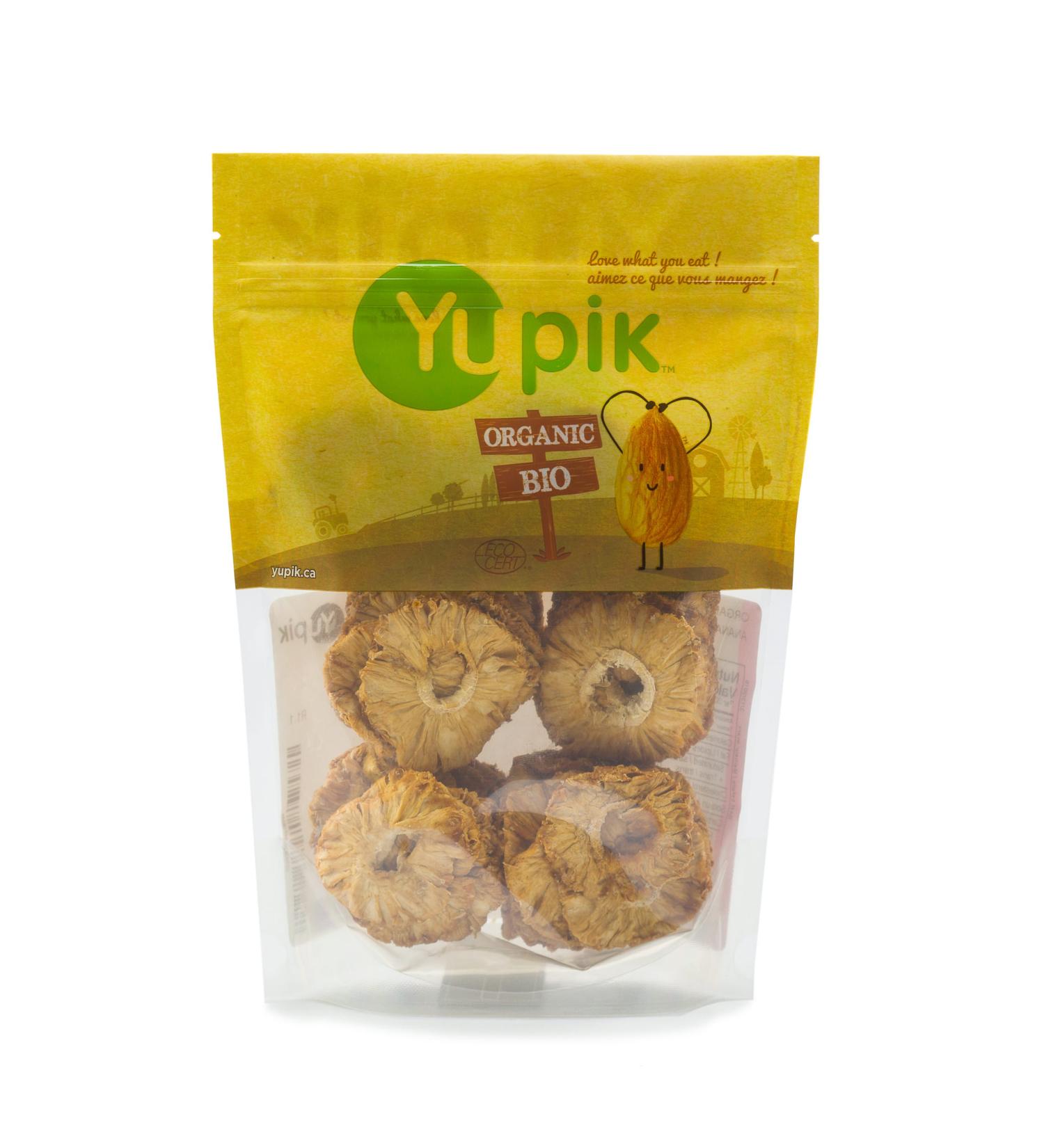 Yupik Organic Dried Pineapple Rings 1 lb - Non-GMO, Vegan, Gluten-Free - Buy Online on GoSupps.com