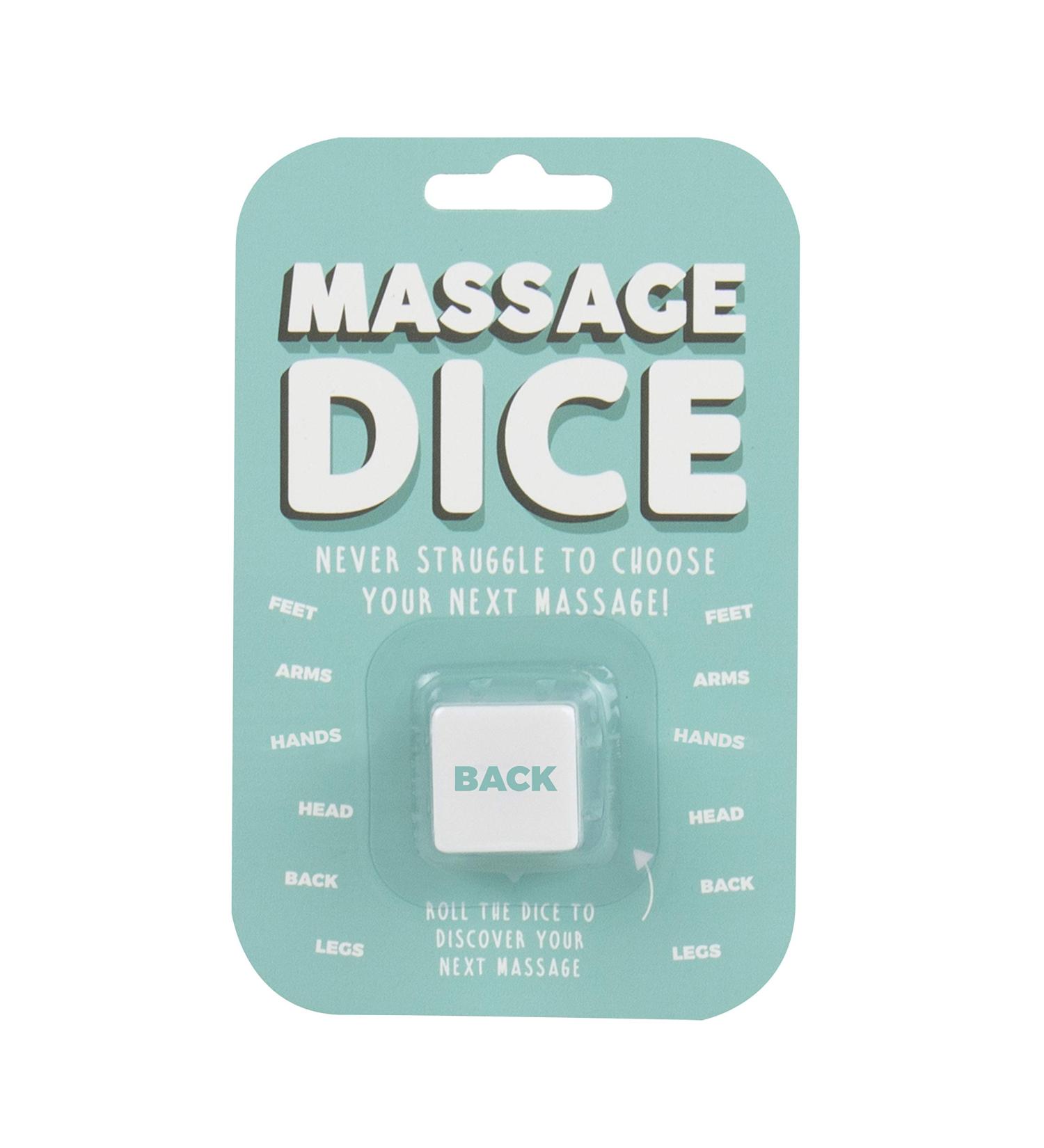 Gift Republic GR452063 Massage Dice - Relaxation Tool | White | 2.5 cm | International Shipping - Buy Online on GoSupps.com