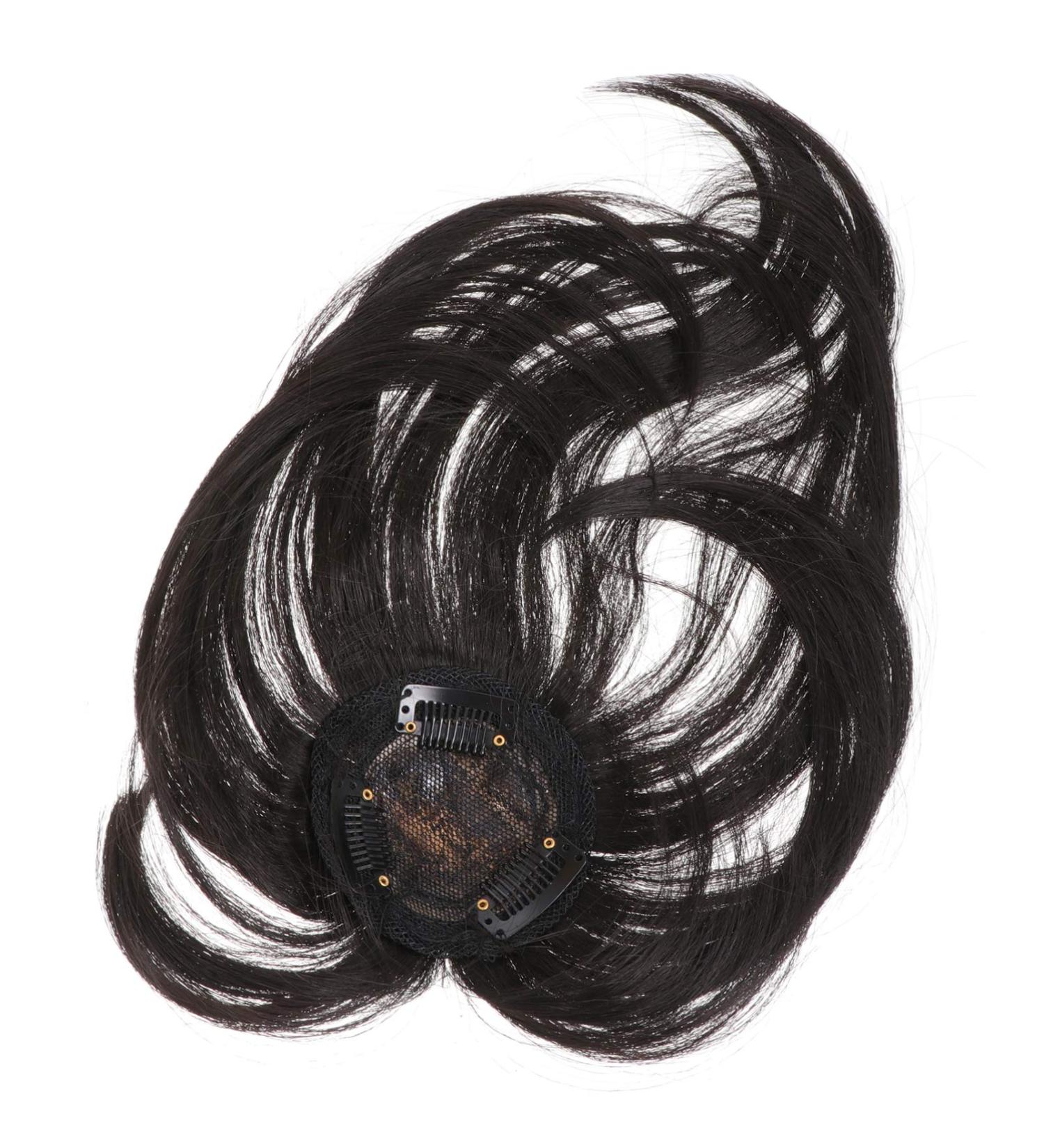 Uonlytech Black Hair Clips Bangs Hair Clip Extension Real Human Hair Topper with Front Bangs Bangs Hair Clip in Hair Wiglets Hairpiece for Woman Girls Lady Black 25X12cm Brown Hair Clips - Buy Online on GoSupps.com