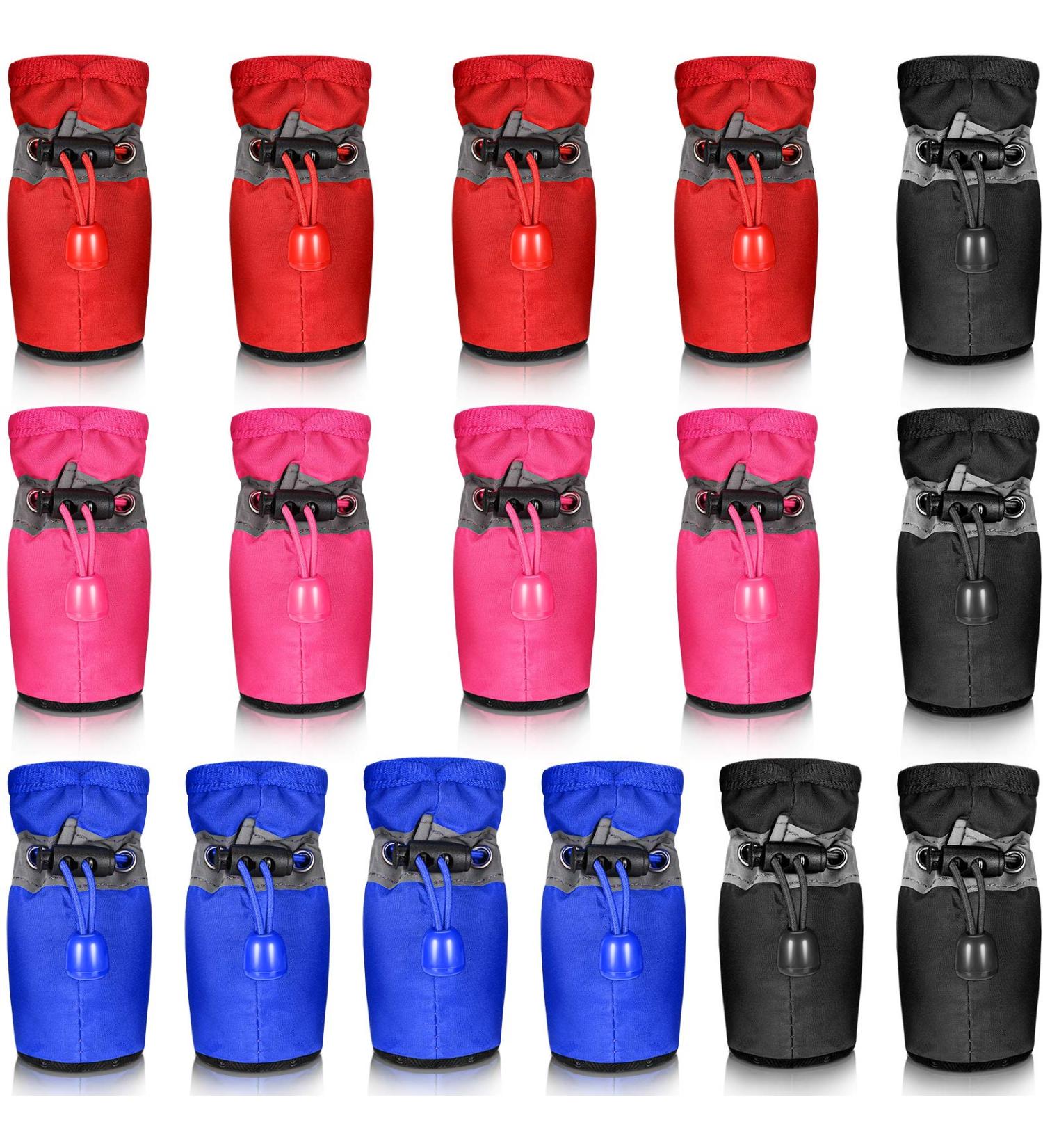 Waterproof Adjustable Dog Shoes | Anti-Slip Paw Protector Booties | Soft Soled Dog Sock Shoes (M 1.48 x 1.3in) - Buy Online on GoSupps.com