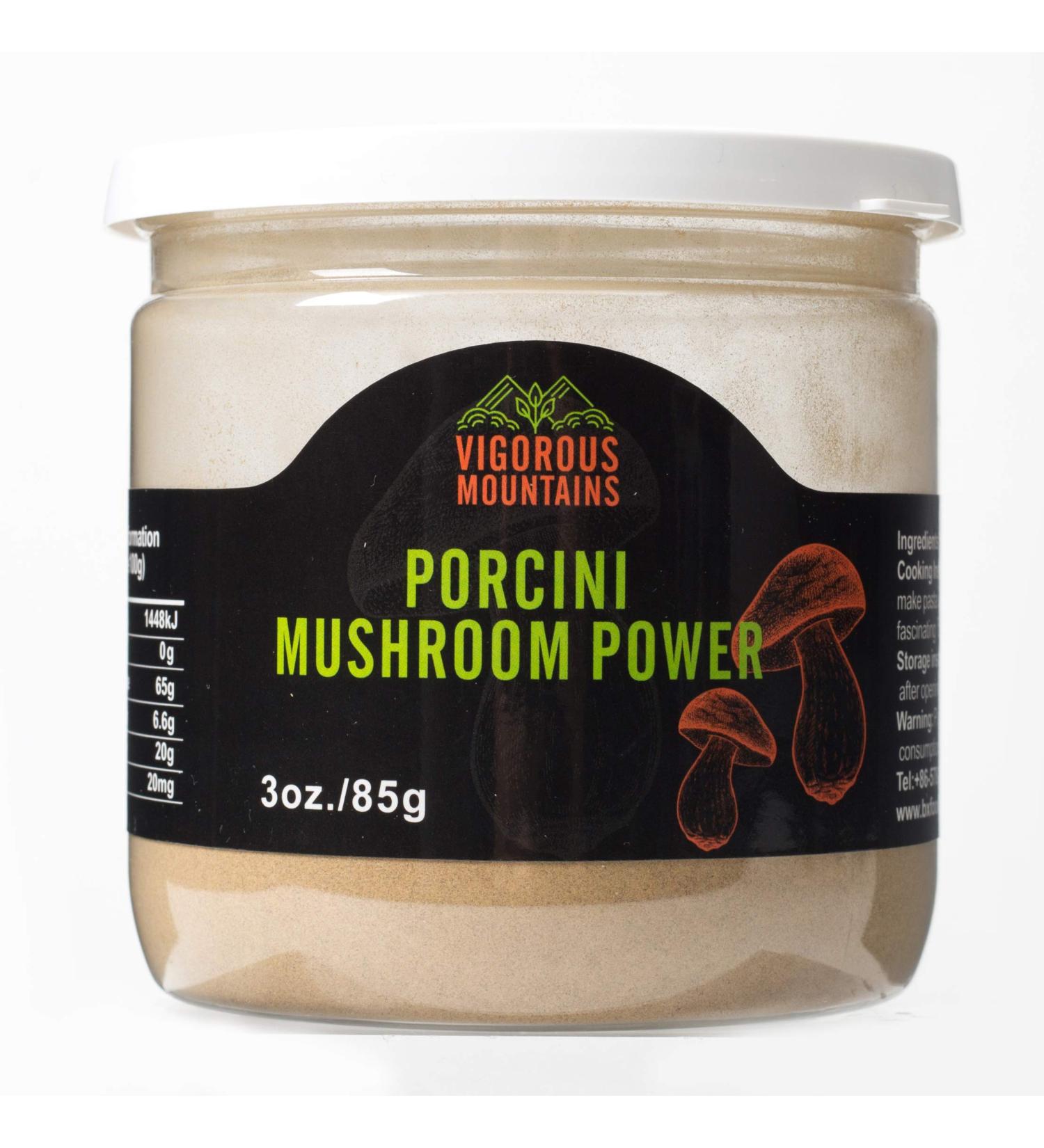 Dried Porcini Mushroom Powder - 3 OZ | Vigorous Mountains - Buy Online on GoSupps.com