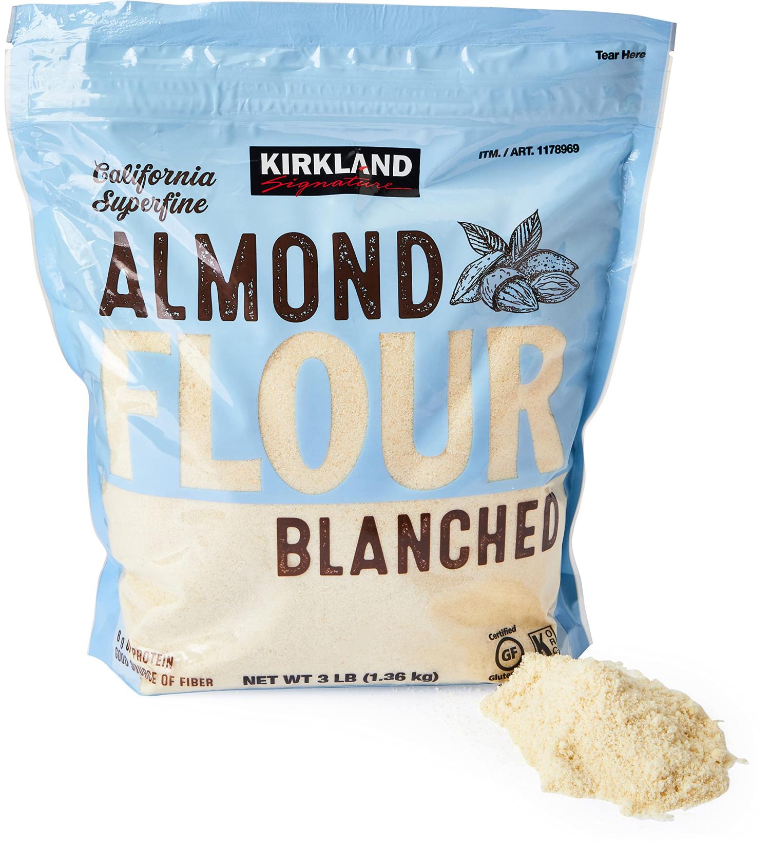 Kirkland Signature Almond Flour Blanched California Superfine 3lb - Pack of 1 - Buy Online on GoSupps.com