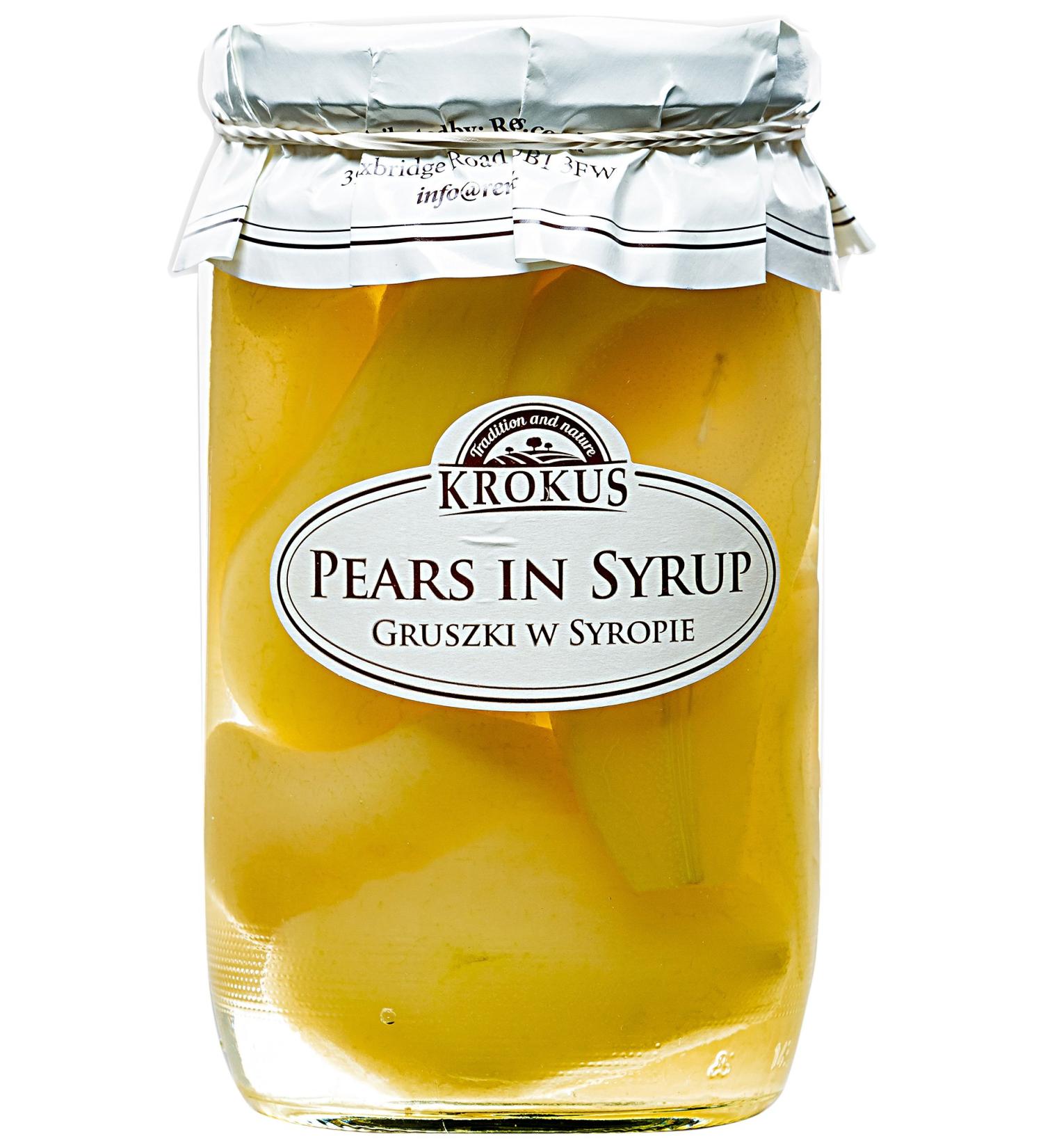 Pear in syrup 720g Krokus
