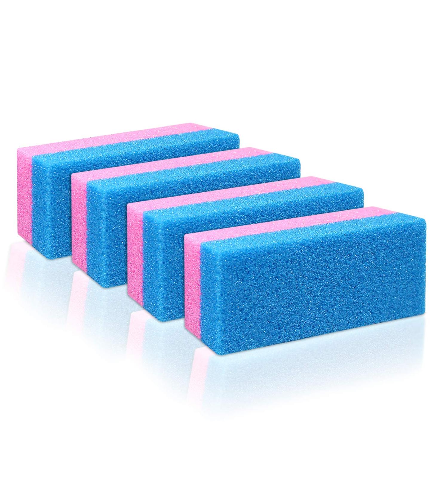 Anapoliz Pumice Bar 4-Piece Set | Dual Sided Extra Coarse Exfoliating Foot File | Heel & Feet Scrubber Sponge | Callus Remover Pedicure Tool - Buy Online on GoSupps.com