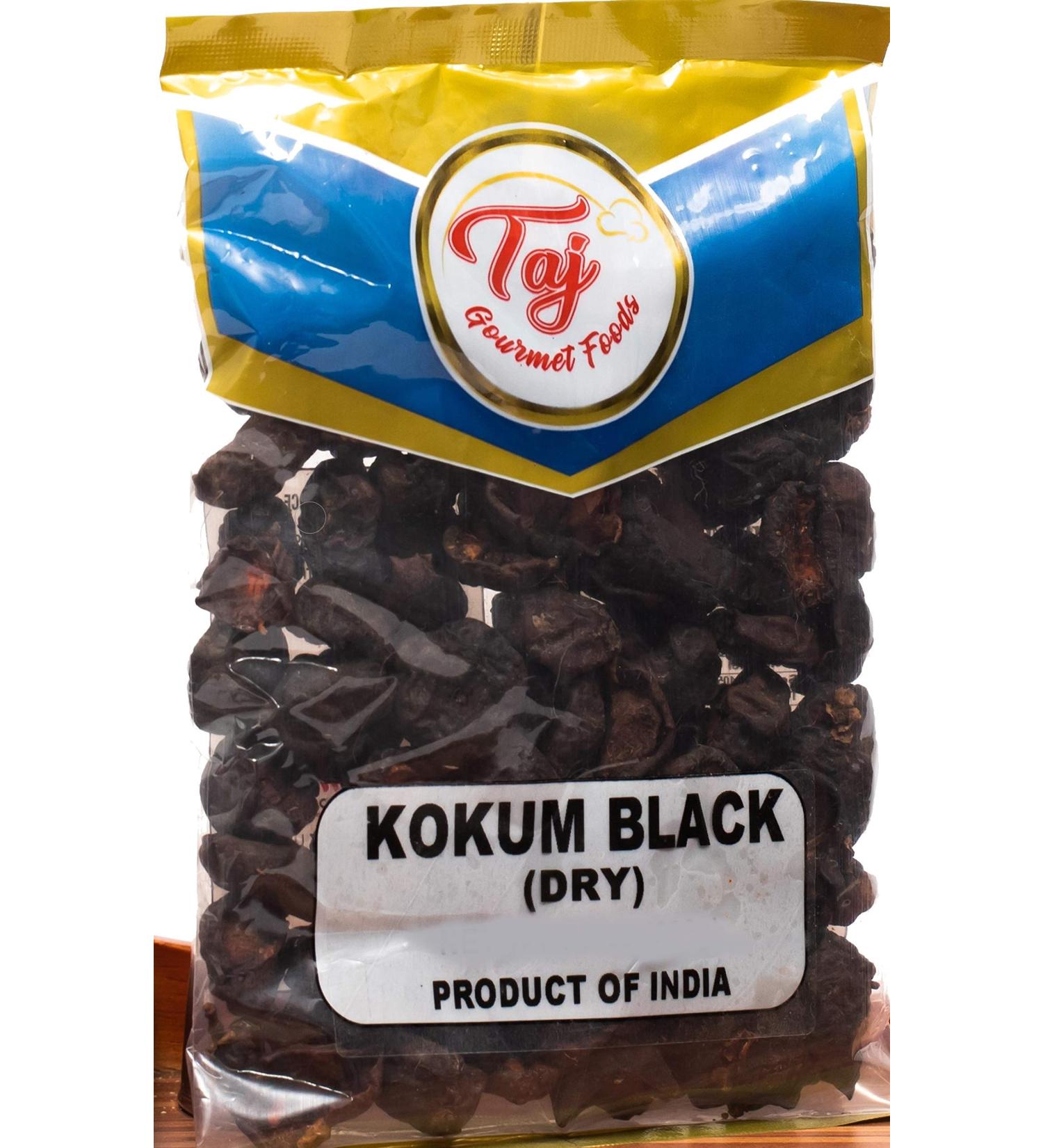 TAJ Premium Indian Black Kokum (Wild Mangosteen) - 7 Ounce Pack - Dried Fruit for Cooking and Beverages - Buy Online on GoSupps.com