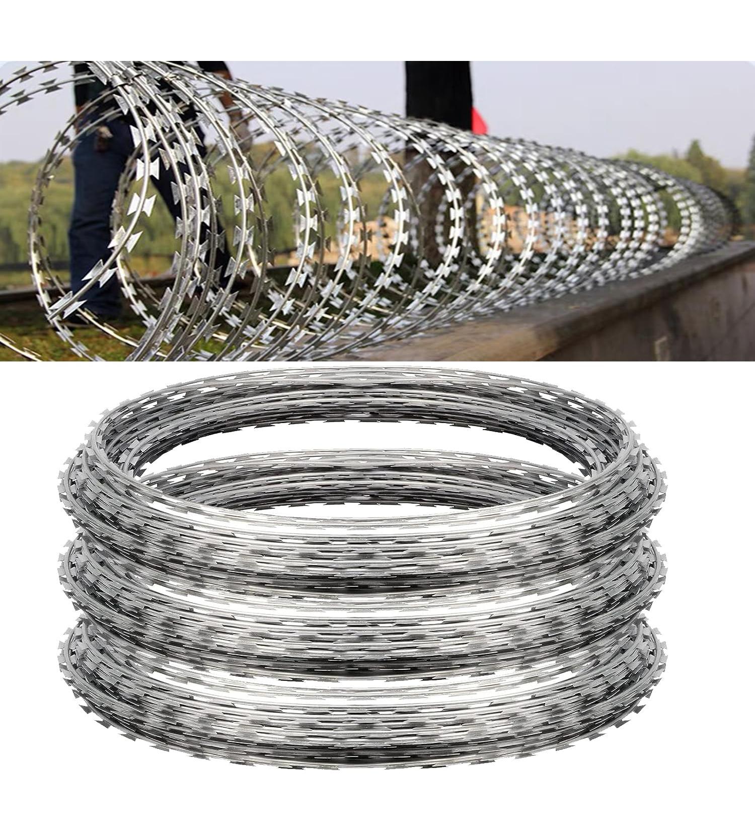 75m Galvanized Shaving Wire - Durable Barbed Wire for Fencing | 2.5m Rolls (294ft) 45 Coils - International Shipping Available - Buy Online on GoSupps.com