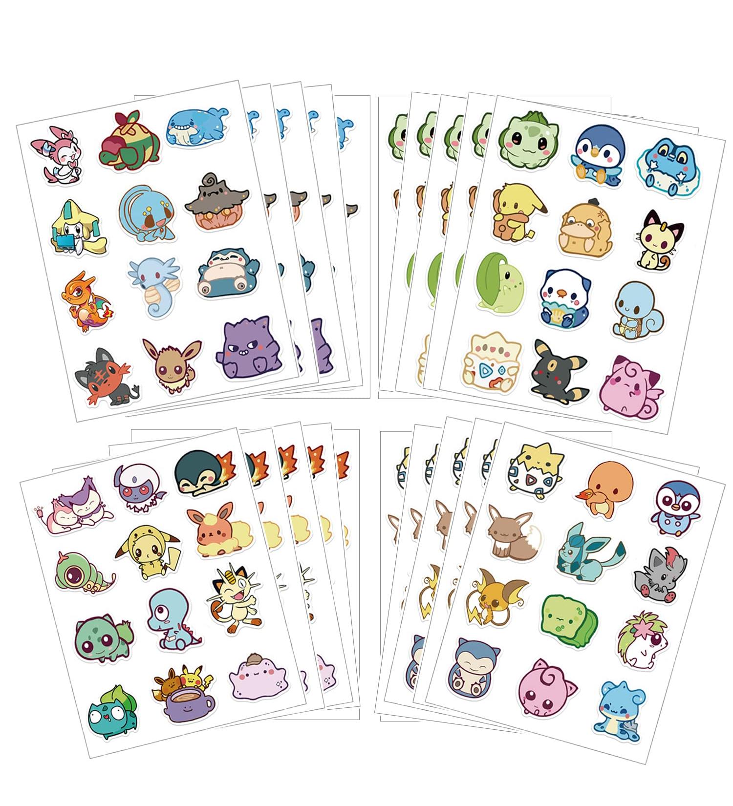 Anime Cartoon Temporary Tattoos Stickers - Kids Birthday Party Favor Decorations - 20 Sheets - Buy Online on GoSupps.com