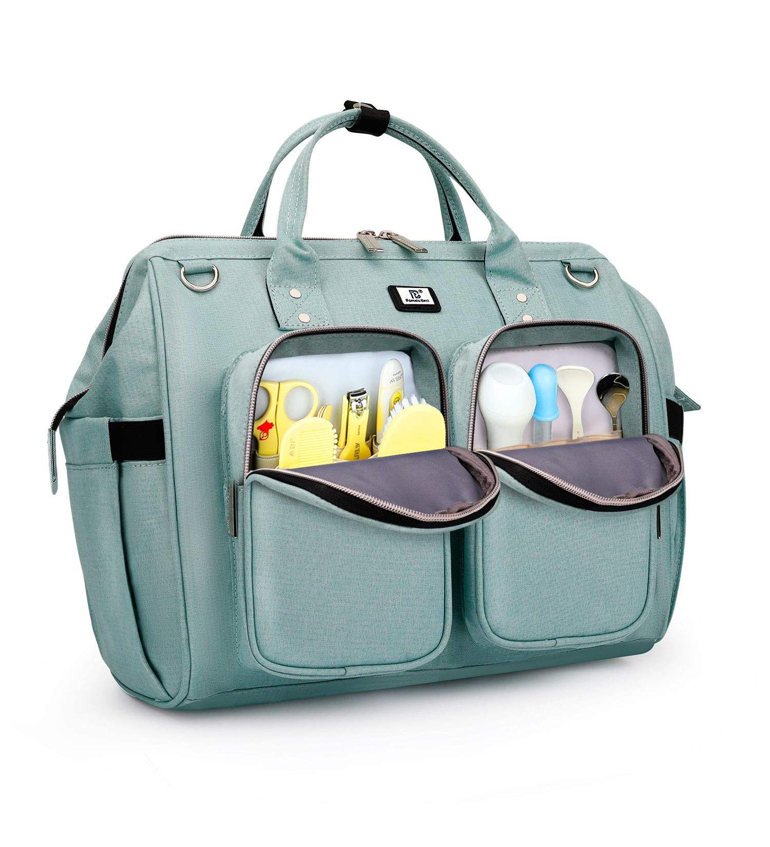 Pomelo Baby Changing Bag with Pram Clips & Mat - Mint | Shop Now - Buy Online on GoSupps.com