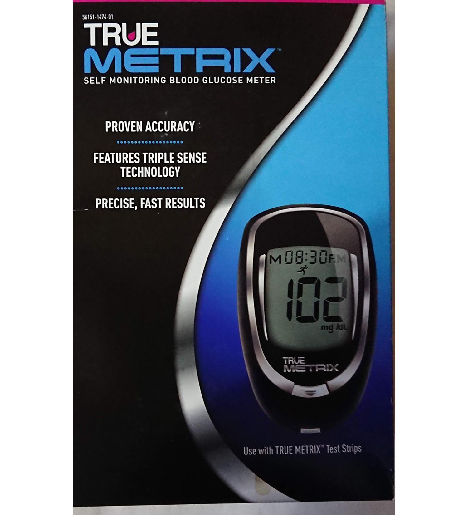 TRUE Metrix Self Monitoring Glucose Meter - Accurate Blood Sugar Testing by Nipro - Buy Online on GoSupps.com