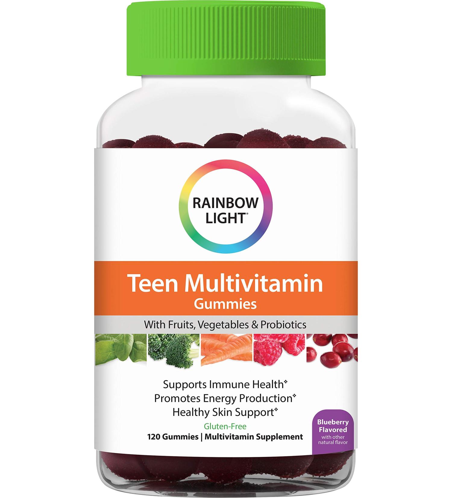 Rainbow Light Teen Multivitamin Gummies - Blueberry Flavor, 120 Count - Buy Online on GoSupps.com
