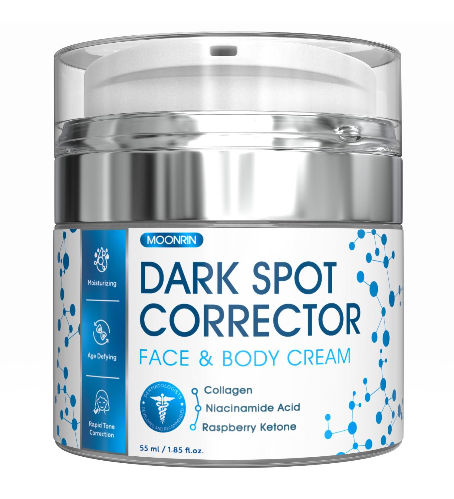 Dark Spot Corrector for Face & Body | Moisturizing Skin Lightening Cream with Collagen & Niacinamide | Hyperpigmentation Treatment for Legs Hands Thighs & Underarms - 1.85 fl oz - Buy Online on GoSupps.com