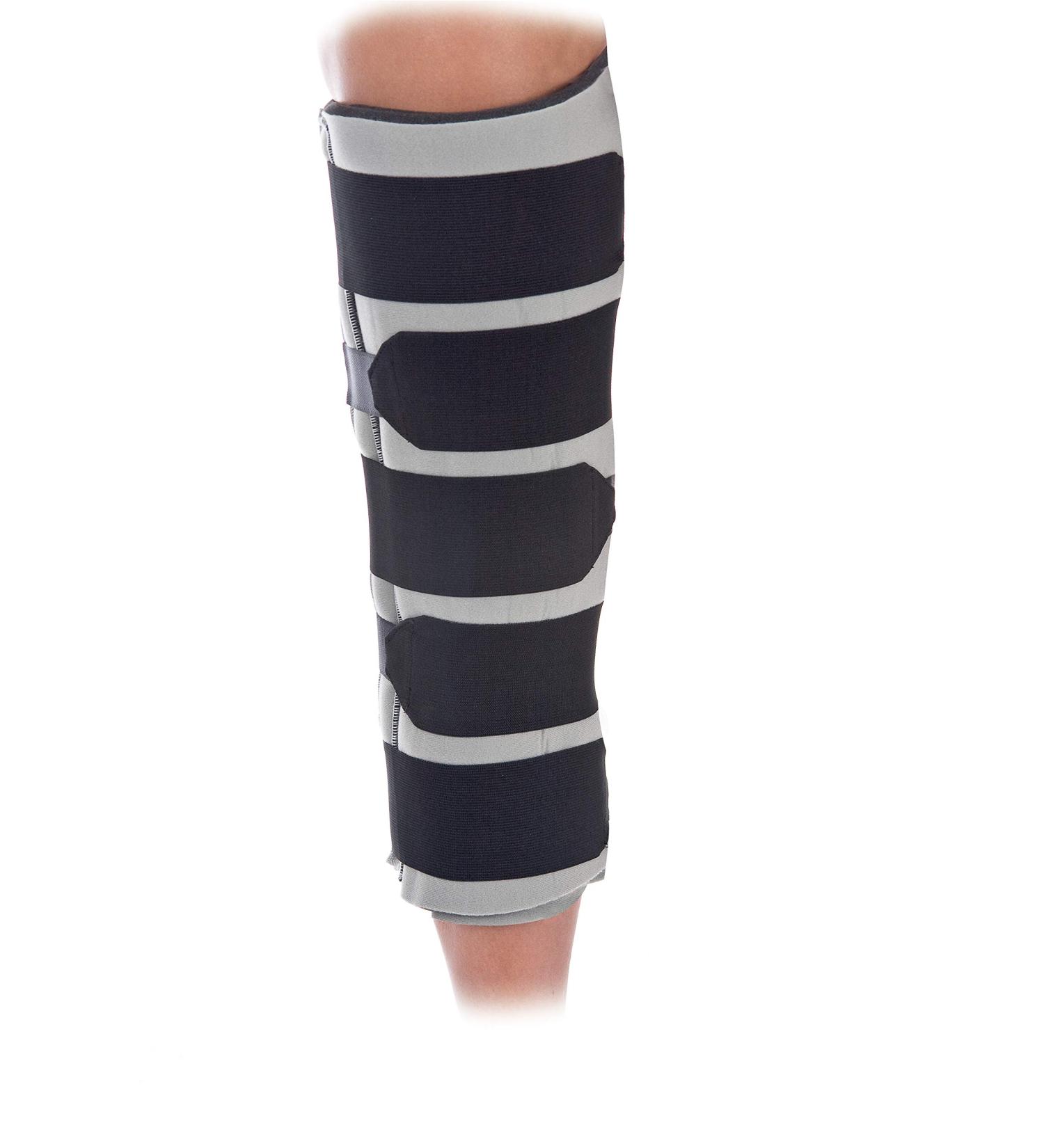 United Ortho 62016 Foam Knee Immobilizer 16" Size Black Black 16"