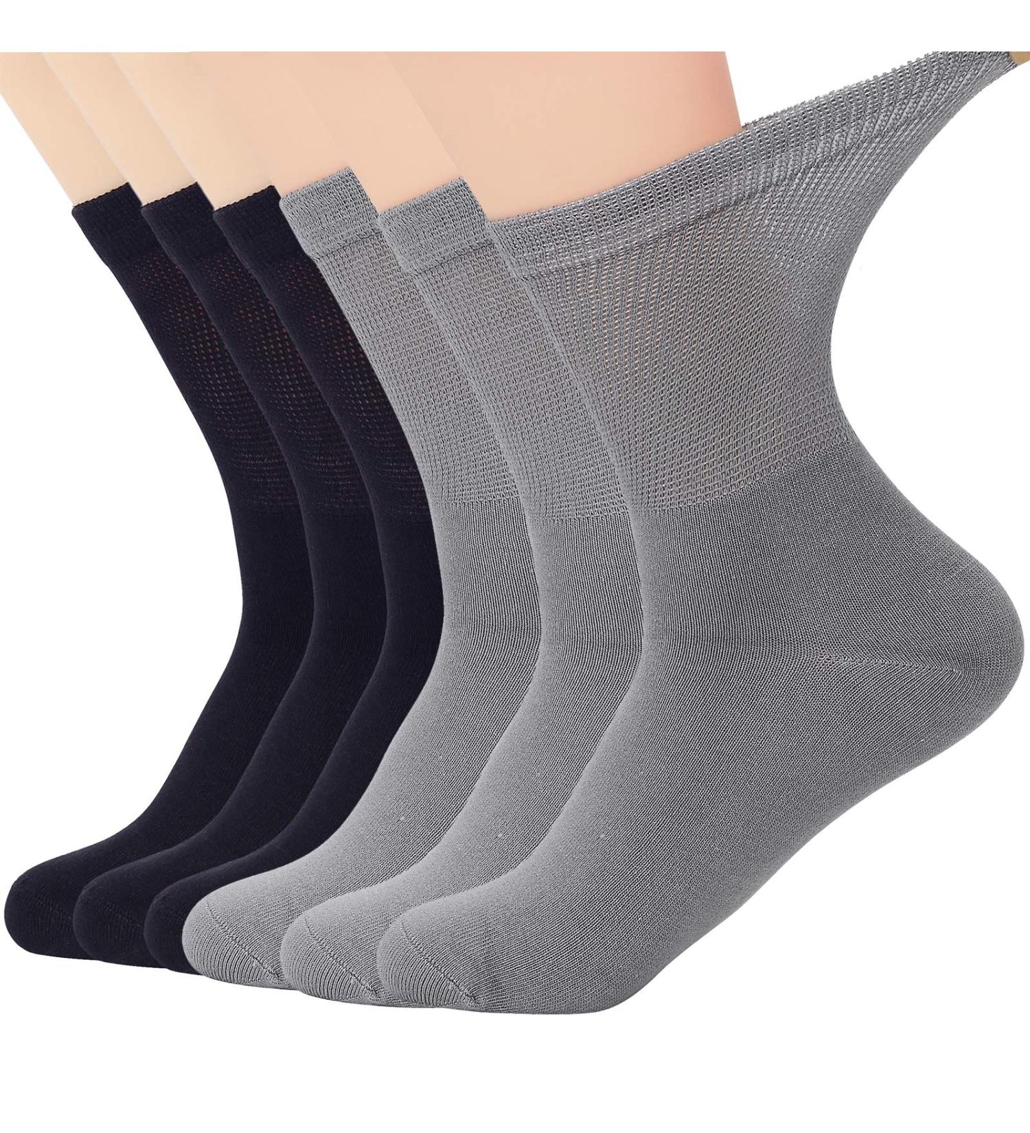 Zando Bamboo Ankle Socks 6 Pack - Men & Women Non-binding Athletic Crew Socks - Buy Online on GoSupps.com