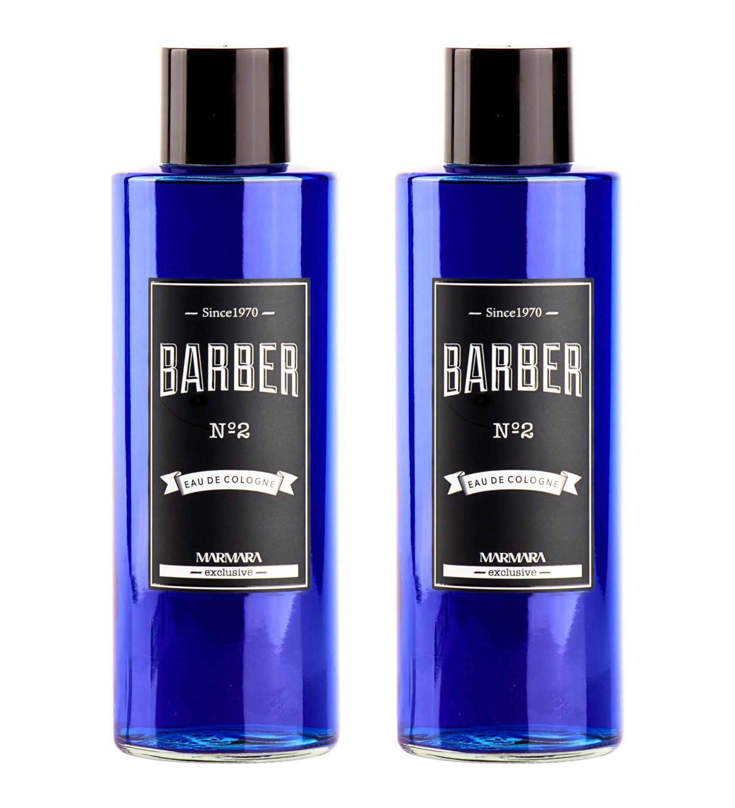 Marmara Barber Cologne - Best Choice of Barbers and Traditional Shaving Fans No:2 Series (500ml x 2 Bottles) - Buy Online on GoSupps.com