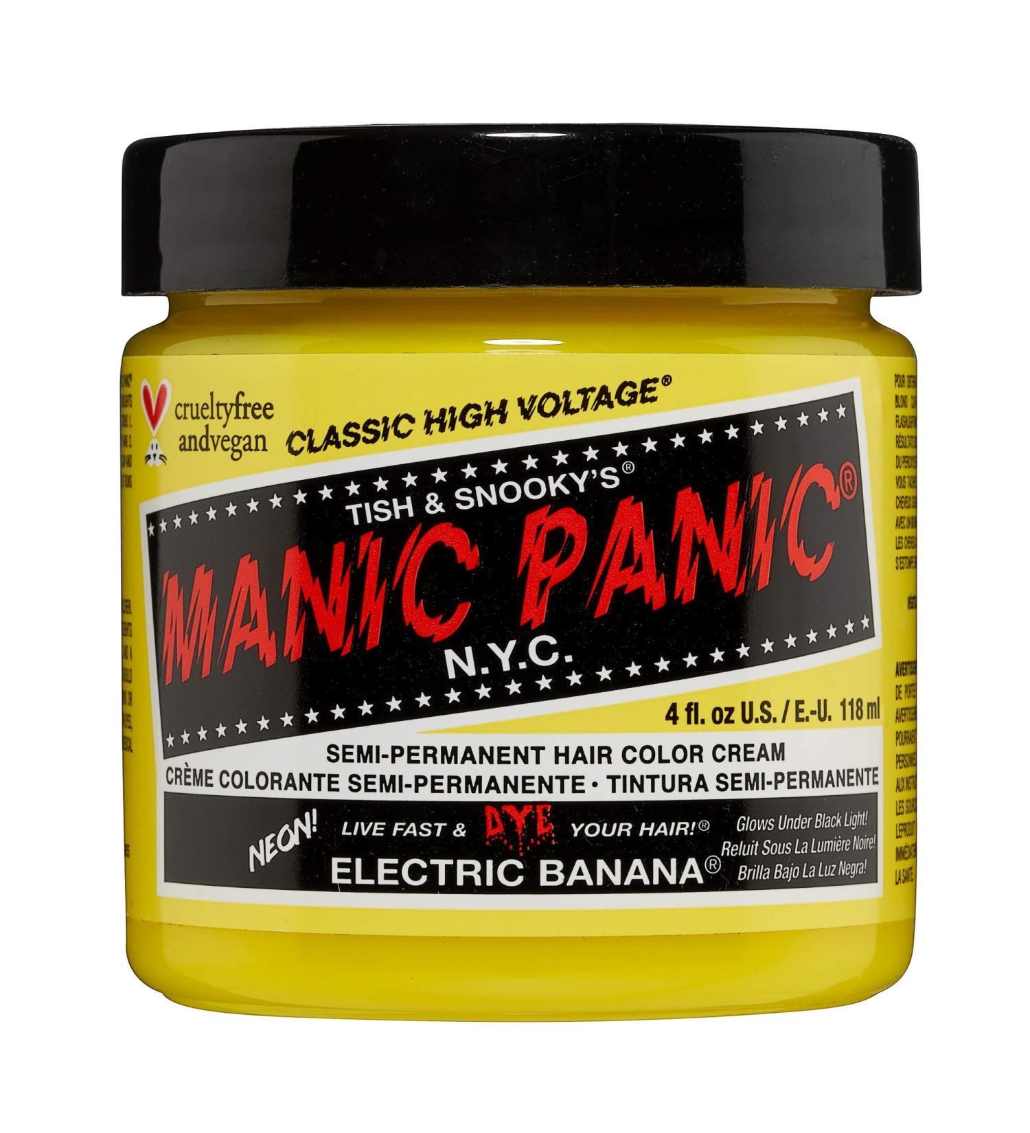 Manic Panic High Voltage Electric Banana Hair Dye 0.118 kg - Long-Lasting Color - Buy Online on GoSupps.com