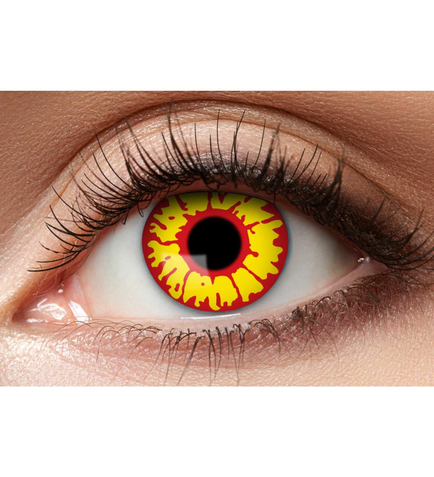 Shop Balinco Colored Contact Lenses - Mystery Yellow/Red for Cosplay Halloween Festivals & Parties - No Prescription Needed - Buy Online on GoSupps.com