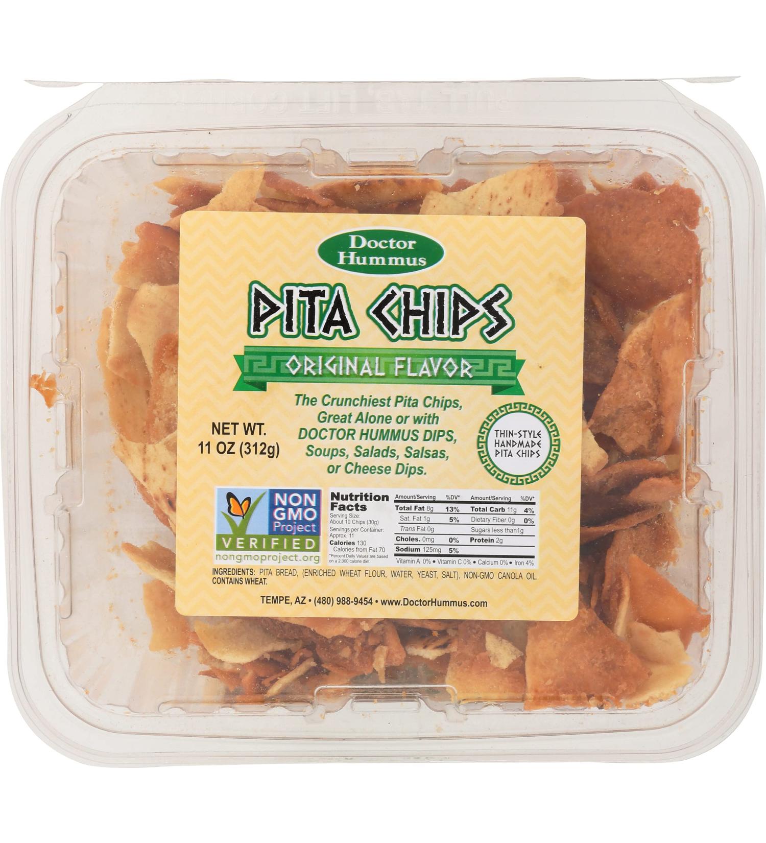 Dr Hummus Chip Pita - 13oz: Delicious and Healthy Snack Option - Buy Online on GoSupps.com