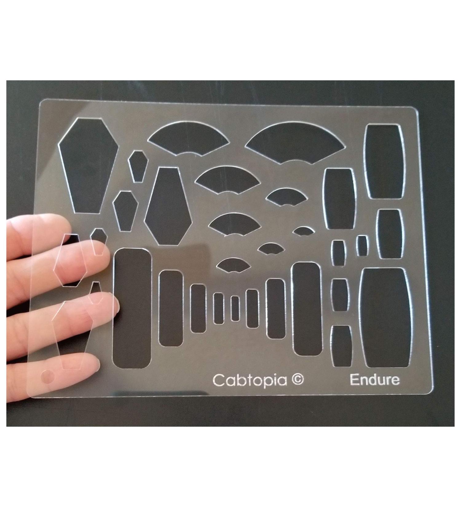 Cabtopia Lapidary Jewelry Design Template Stencil - Create Stunning Jewelry with Ease - Buy Online on GoSupps.com