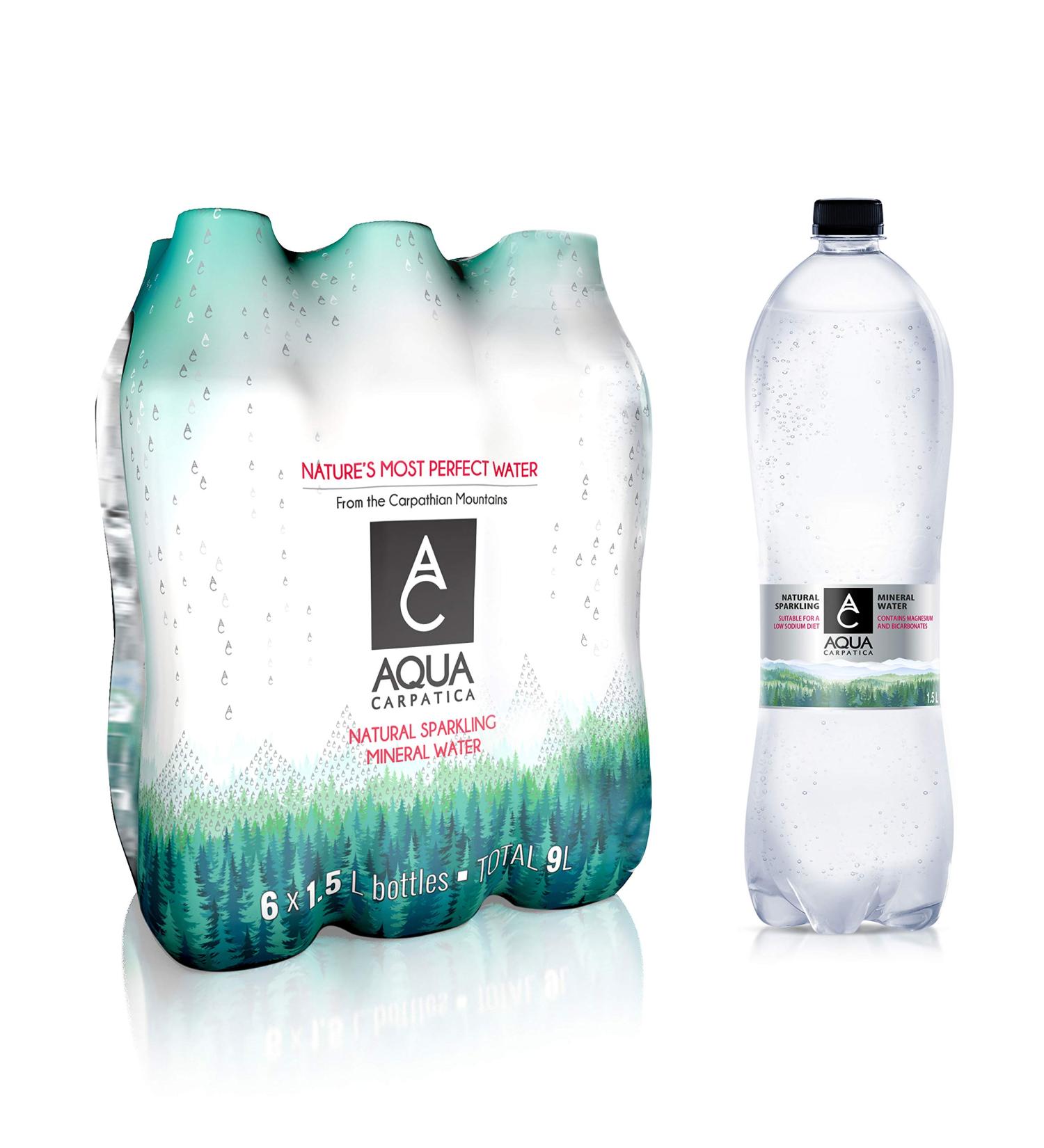  Aqua Carpatica AQUA Carpatica Natural mineral water without nitrates 6 x 1.5 l - Buy Online on GoSupps.com