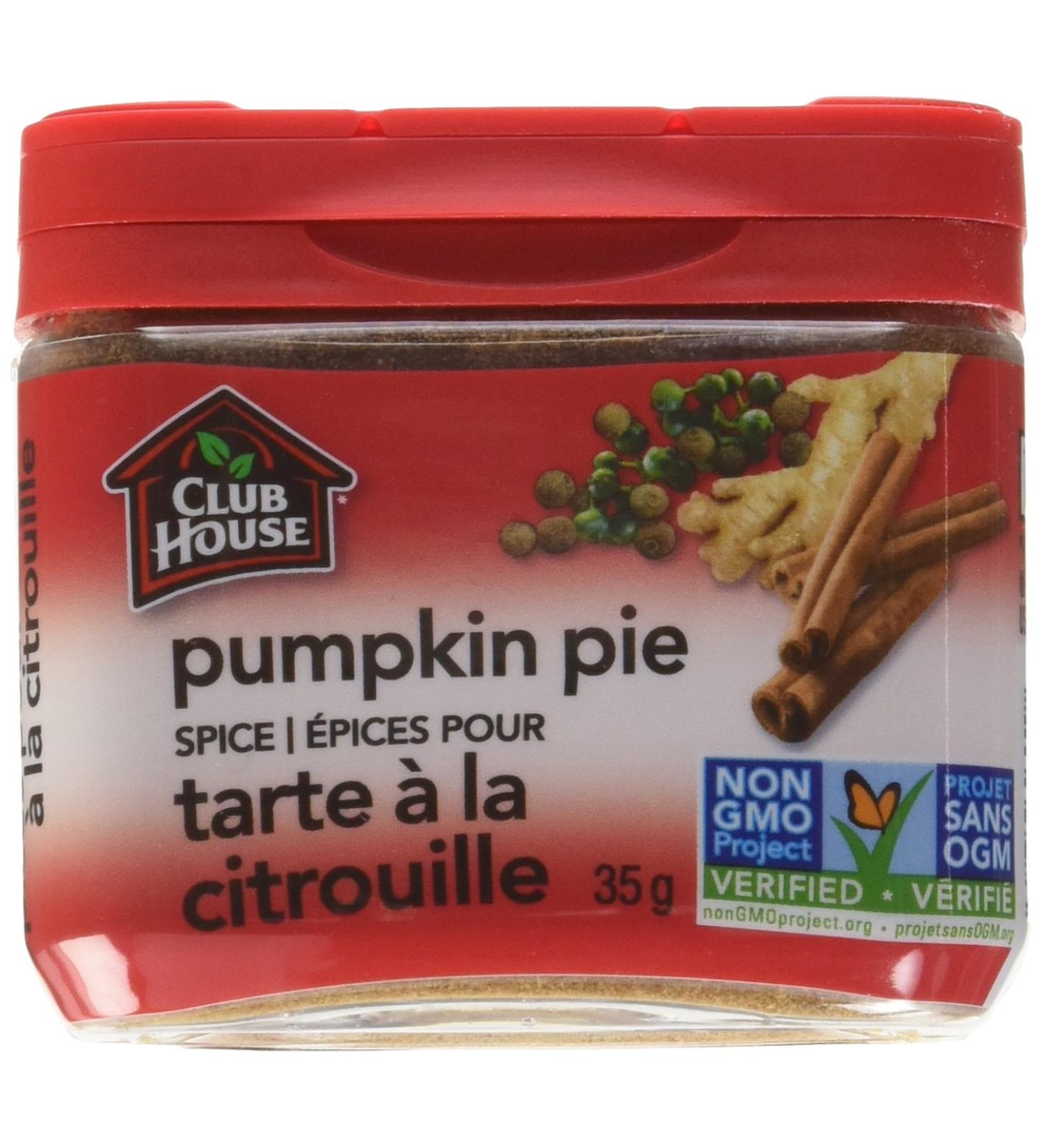 Club House Quality Natural Herbs & Spices Pumpkin Pie Spice Plastic Can 35g Pumpkin Pie Spice 35 g (Pack of 1) - Buy Online on GoSupps.com