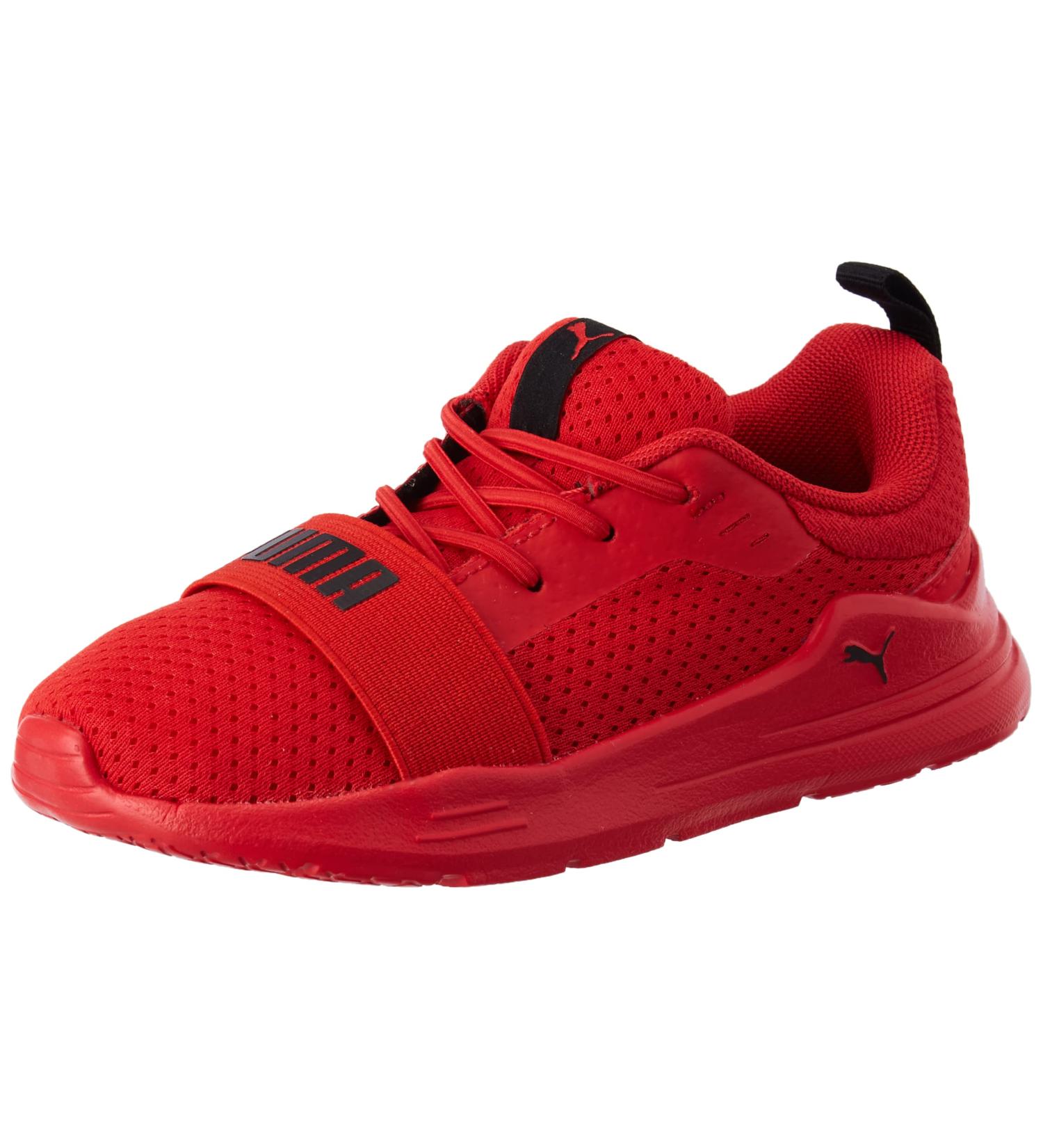 PUMA Kids Wired Run Sneaker in Red - Child 4.5 UK Child | Unisex Boy's Shoes - Buy Online on GoSupps.com
