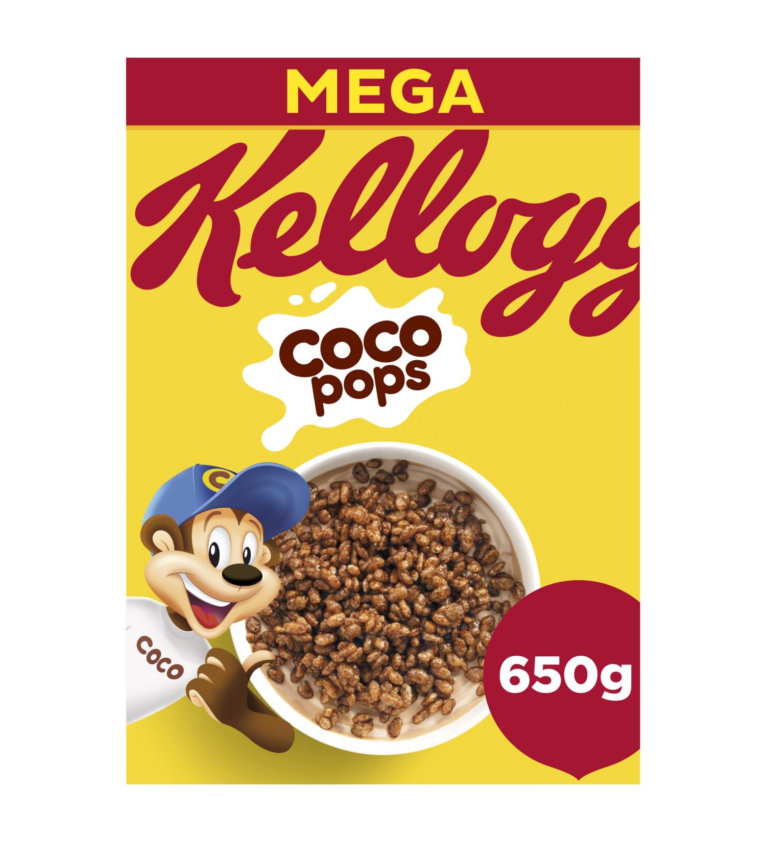Kellogg's Coco Pops Chocolate Breakfast Cereal 650g - Buy Online on GoSupps.com