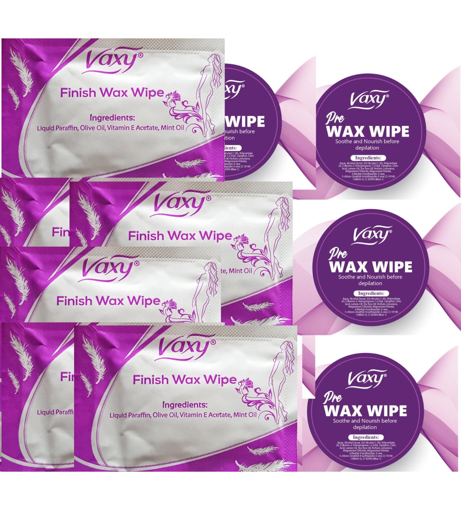 Pre & Post Wax Wipes Soothe and Nourish Skin Before and After Body Waxing. 20 Wipes  - Buy Online on GoSupps.com