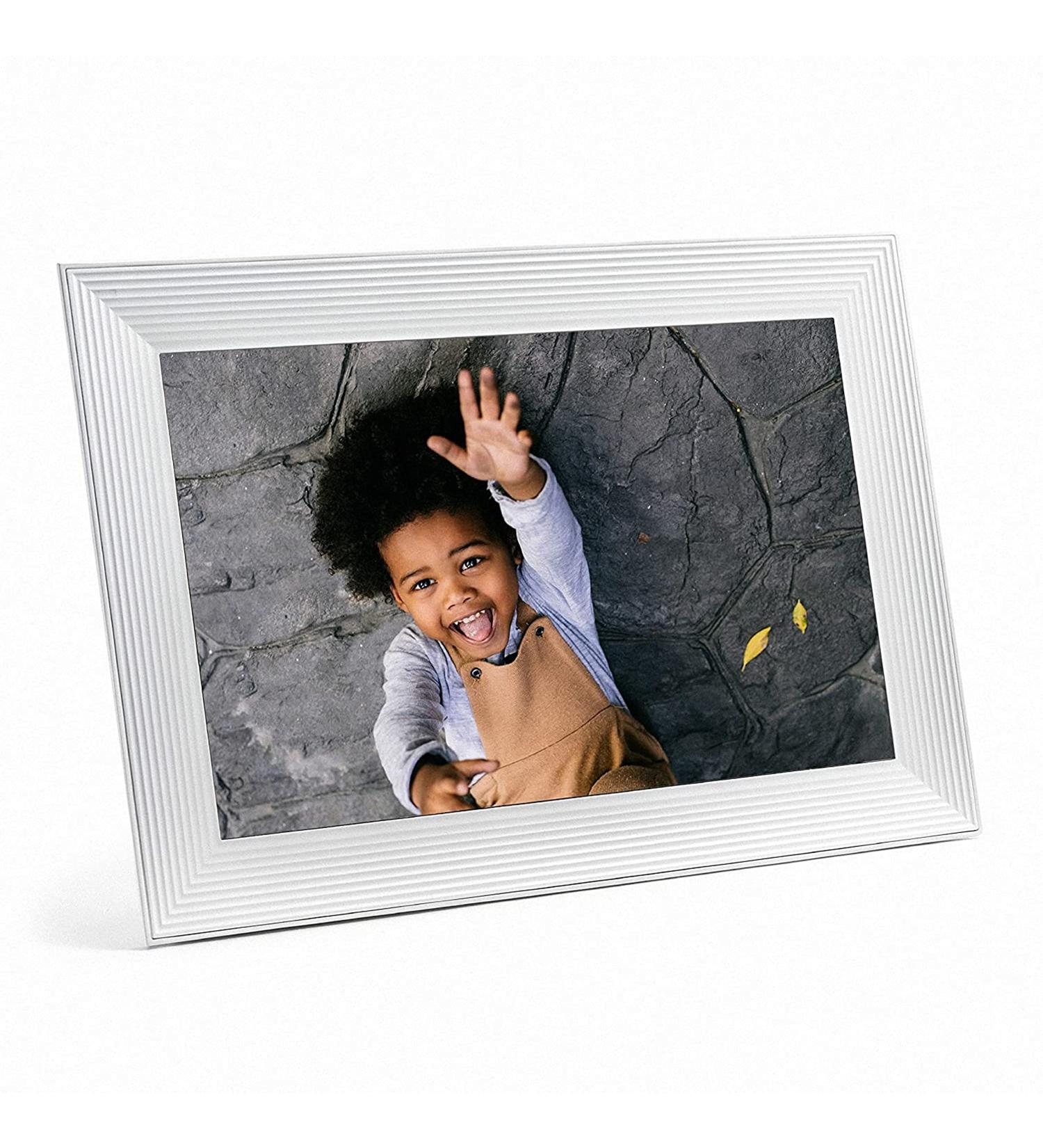 Aura Carver Luxe WiFi Digital Picture Frame 10.1 - Sea Salt | Add Photos Easily with Aura App, Free Unlimited Storage, Videos Playback | Top Digital Photo Frame - Buy Online on GoSupps.com