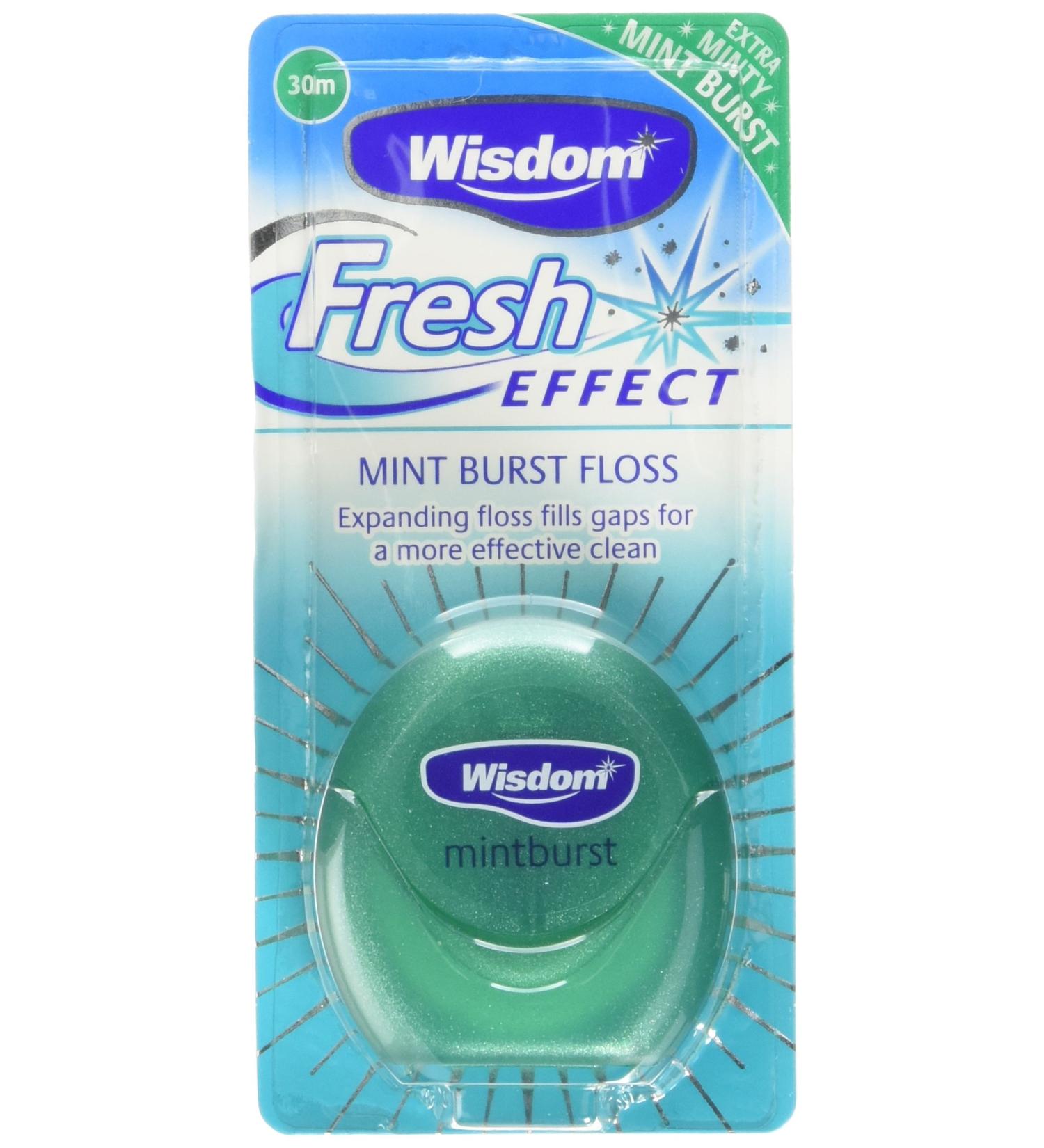 Wisdom Fresh Effect Floss 30 m - Pack of 6 - Buy Online on GoSupps.com