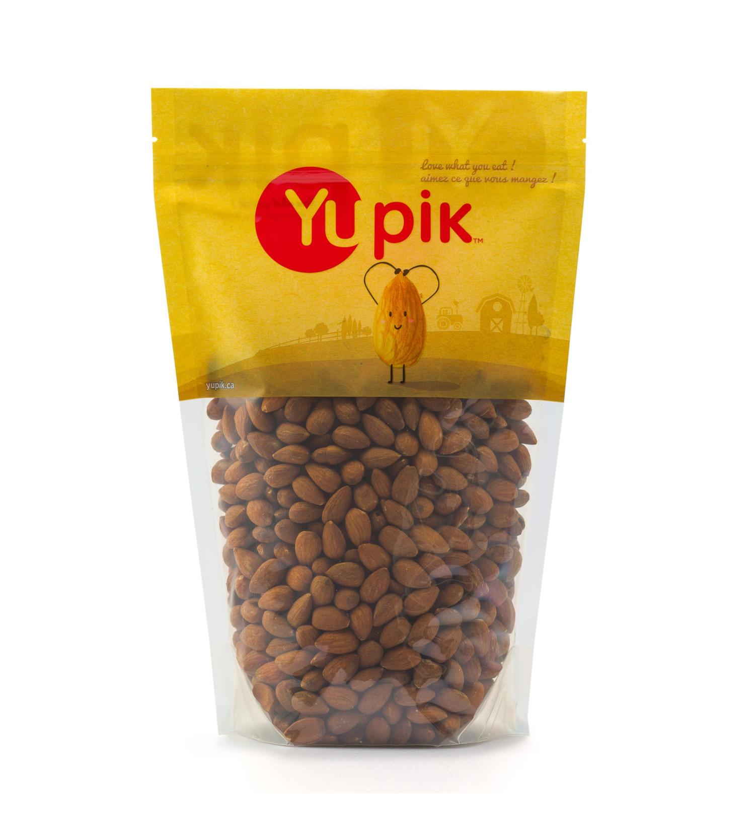 Yupik Roasted Unsalted Almonds 1 kg 6 Count Gluten-Free Kosher Vegan Whole Nuts No Added Salt Lightly Roasted Crunchy Source of Fiber Healthy Snacks 6 kg - Buy Online on GoSupps.com