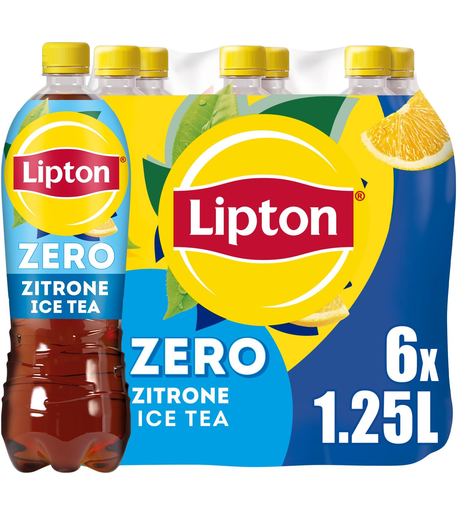 Buy Lipton Ice Tea Zero Lemon - Sugar-Free Iced Tea (6 x 1.25L) | International Shipping Available - Buy Online on GoSupps.com