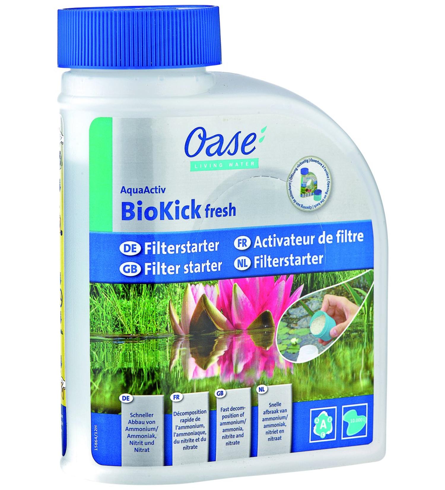 OASE 50562 Aquaactiv Biocick Fresh 450 ml | Starter Bacteria for Garden Ponds & Fish Ponds - 10 000 L Filter Enhancer - Buy Online on GoSupps.com