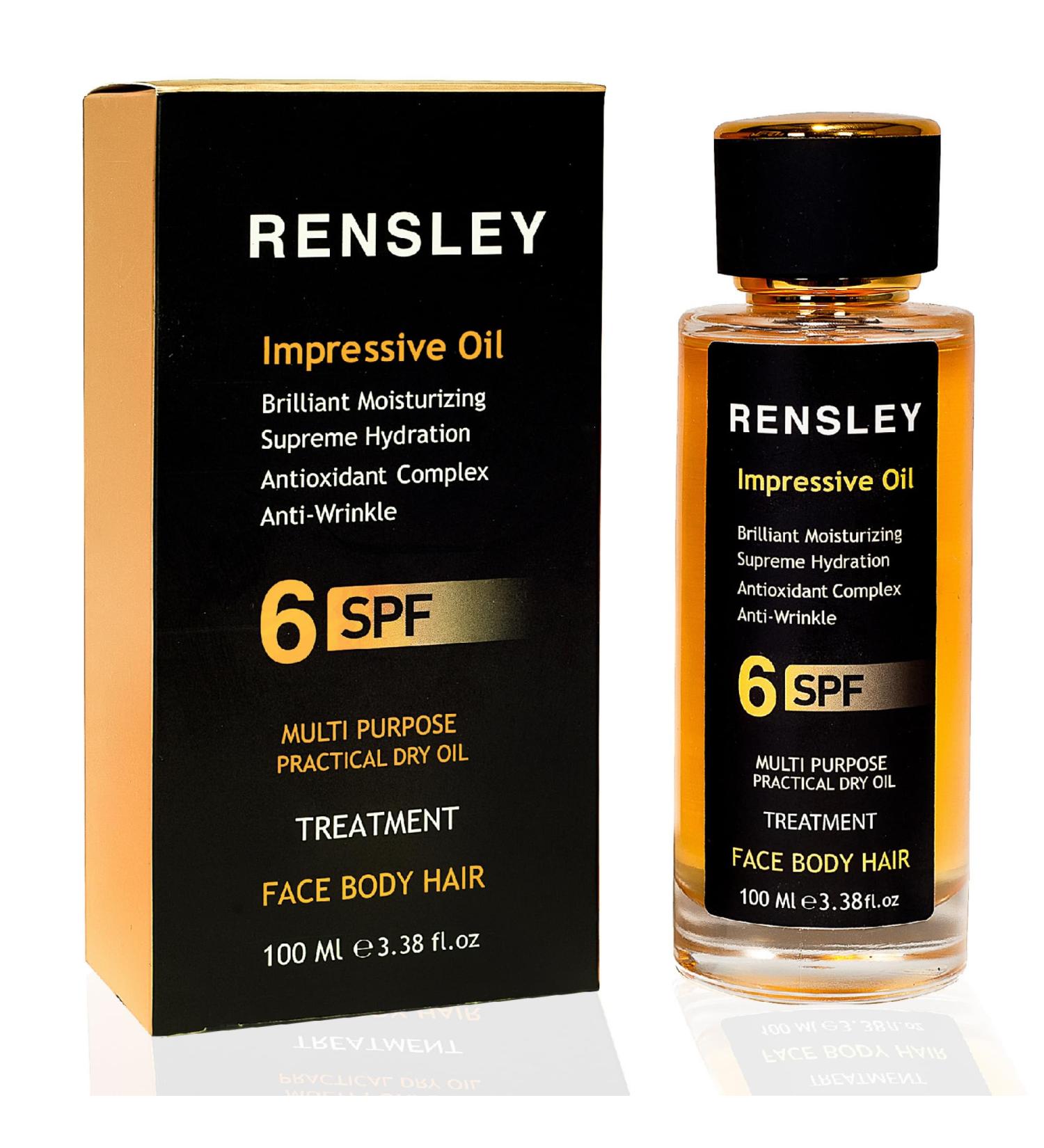 RENSLEY Skin Care Oil - Multi-Purpose Anti-Aging Moisturizer for Body Face & Hair - 3.38 oz | Best Anti-Wrinkle Cuticle & Stem Cell Care Oil - Buy Online on GoSupps.com