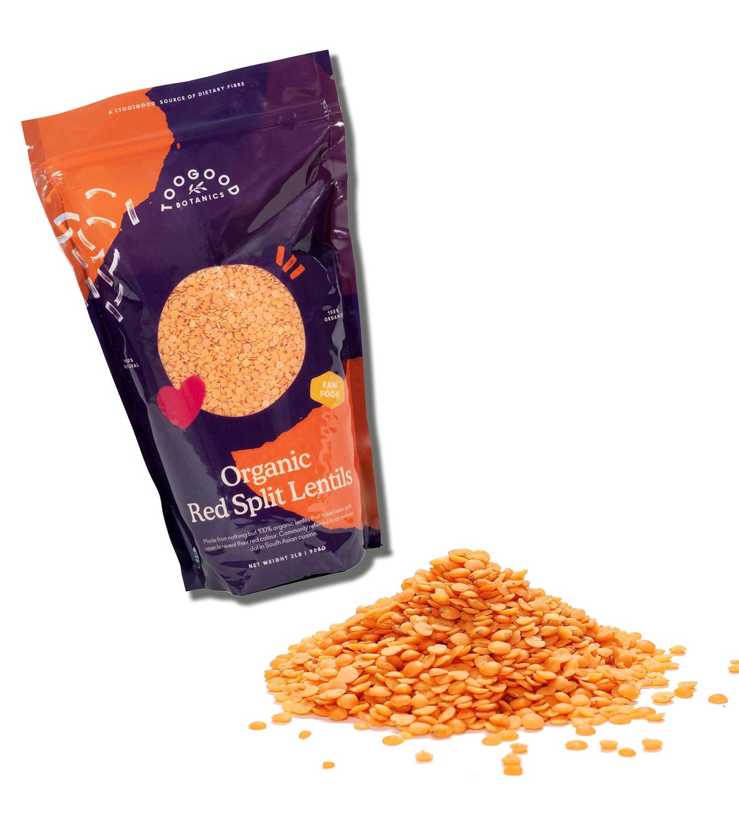 Certified USDA Organic Red Split Lentils  Gluten-free  Vegan-friendly  non-GMO  Masoor Dal  Turkey (2 pounds  32 ounces) - Buy Online on GoSupps.com