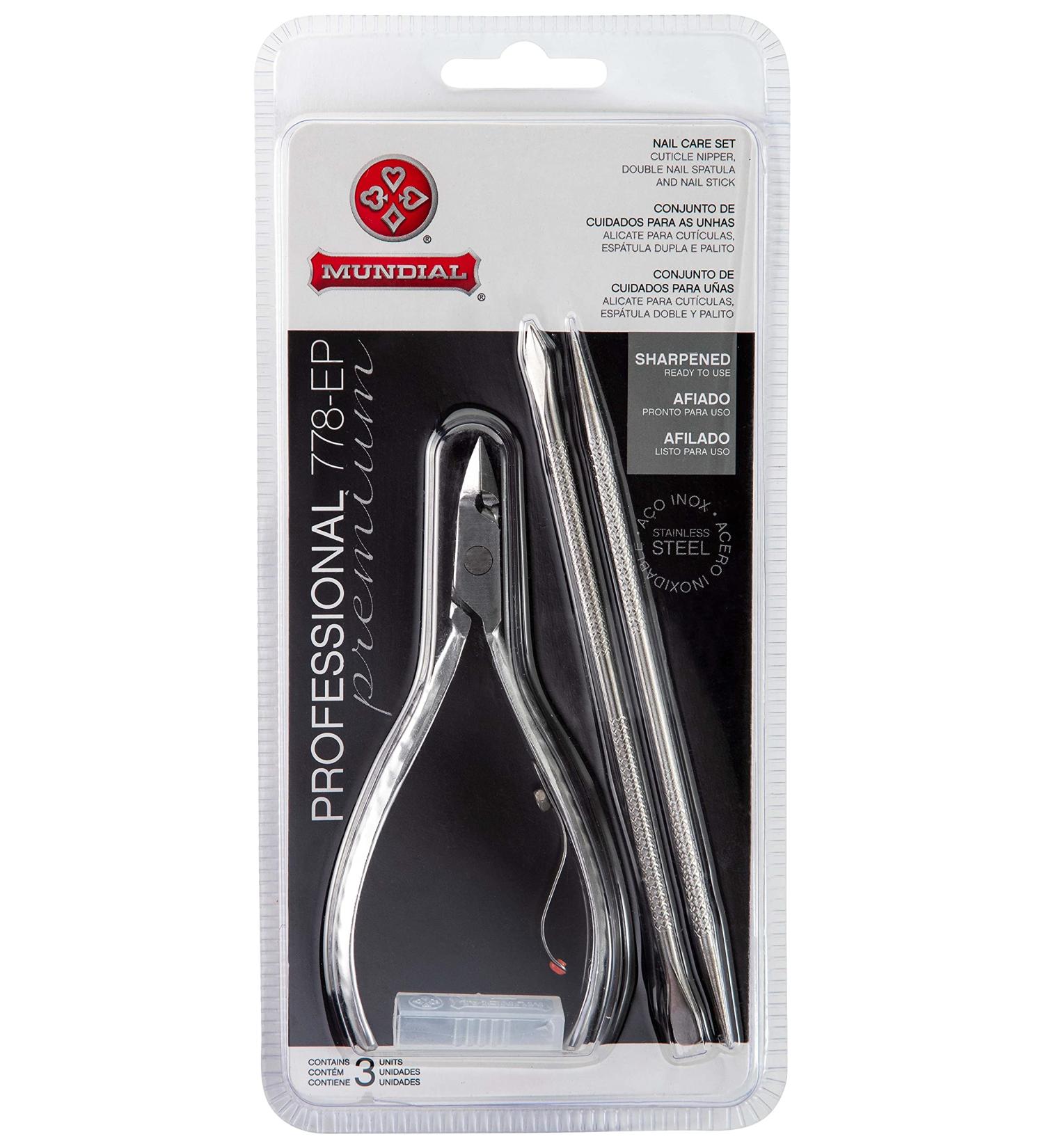Mundial 778 Professional Cuticle Nipper & Pusher Set - Buy Online on GoSupps.com
