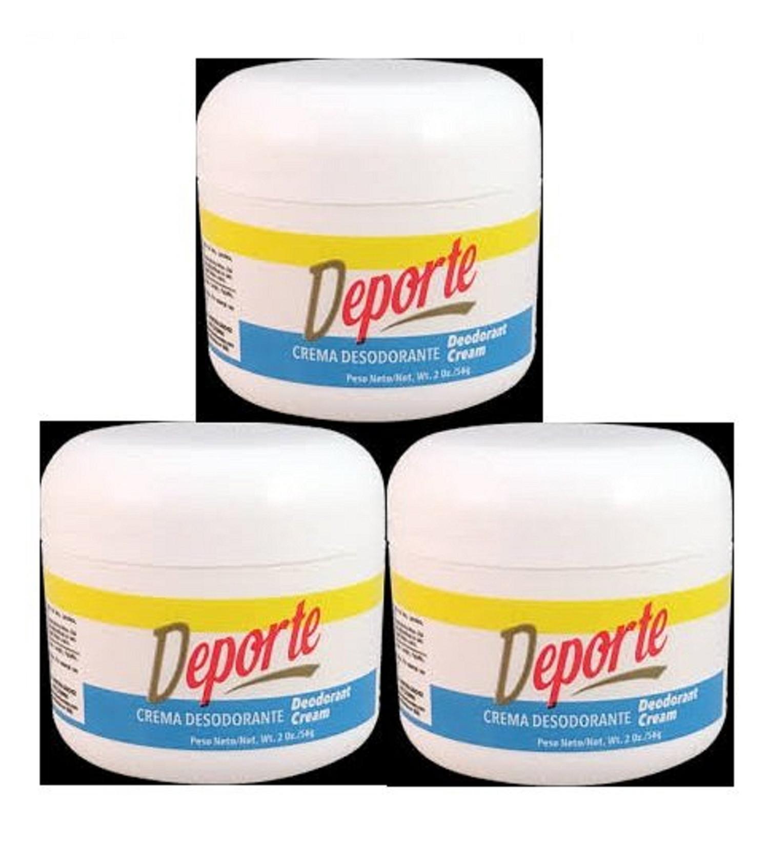 Deporte Crema Desodorante 2oz - Pack de 3 - Buy Online on GoSupps.com
