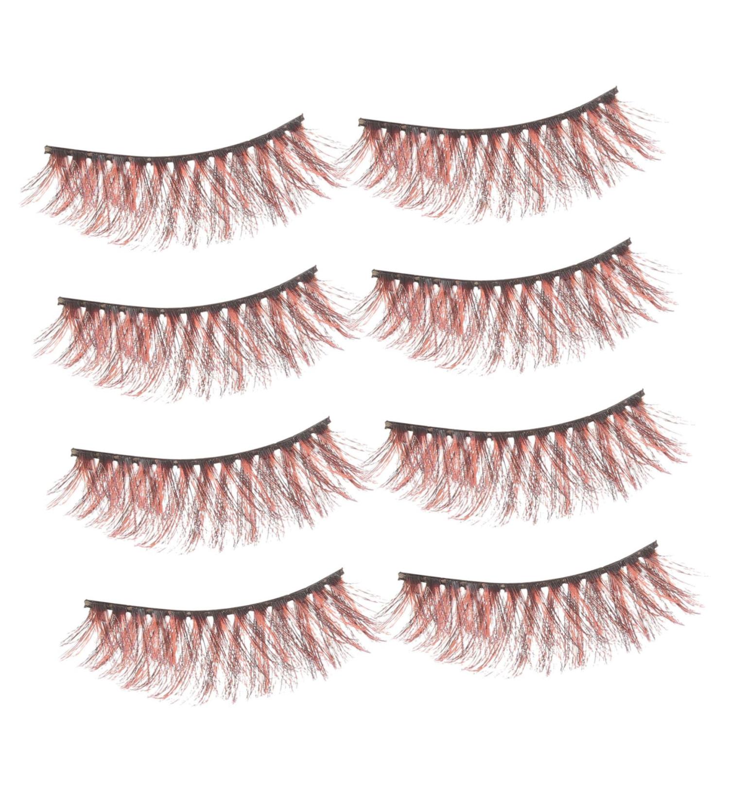 Beavorty 4 Pairs 3d false lashes make up 3d curly makeup fake eyelashes natural Miss Fake eyelashes European and American 3d fake eyelashes eyelashes 3d fake lashes fluffy slim soft - Buy Online on GoSupps.com