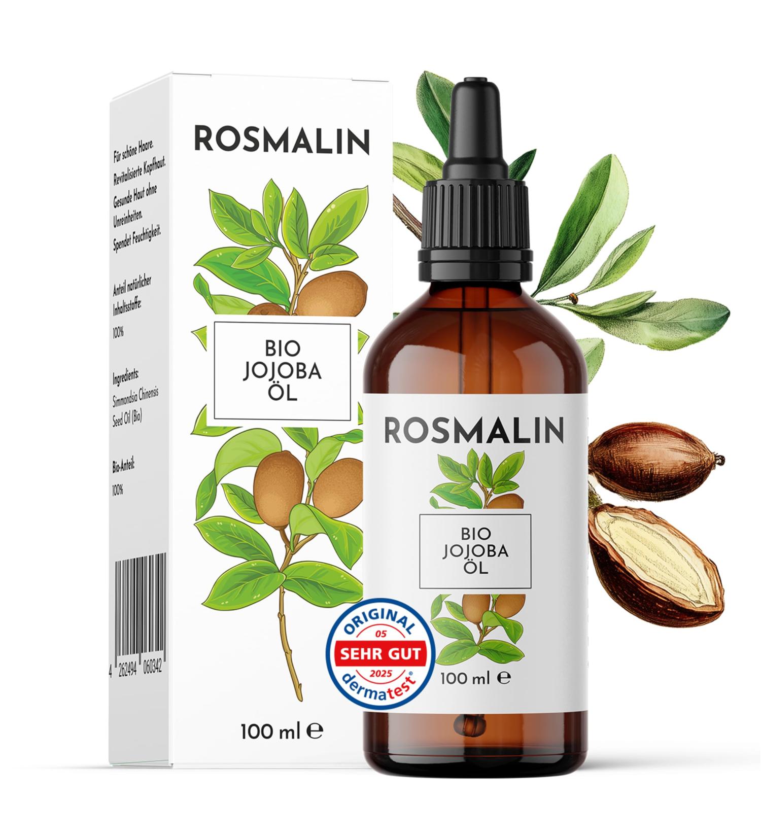 Huile de jojoba bio press e froid - Huile de jojoba - Pour cheveux cuir chevelu corps et visage - Convient pour les cosm tiques - Traitement nourrissant du cuir chevelu - 100 ml Jojoba 100 ml - Buy Online on GoSupps.com